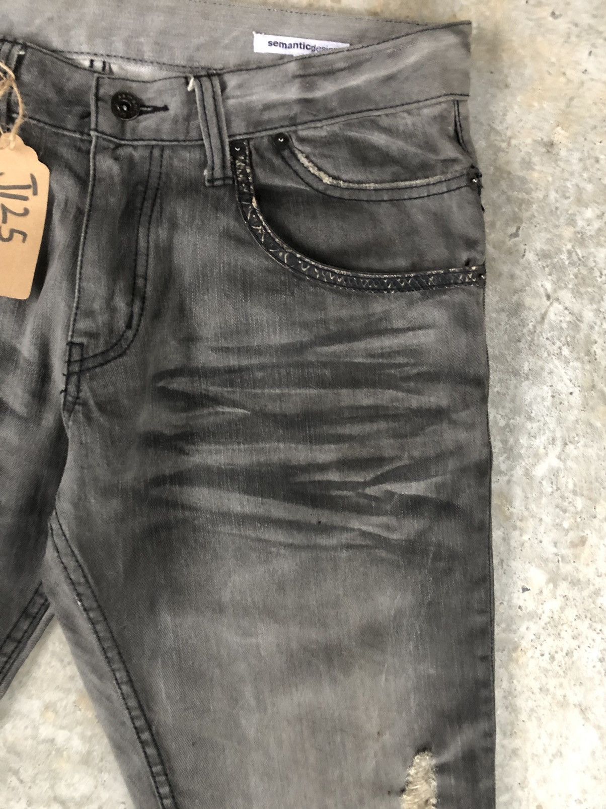 semanticdesign Semantic Design Snake Skin Leather Flared Jeans Size US 34 / EU 50 - 6 Thumbnail