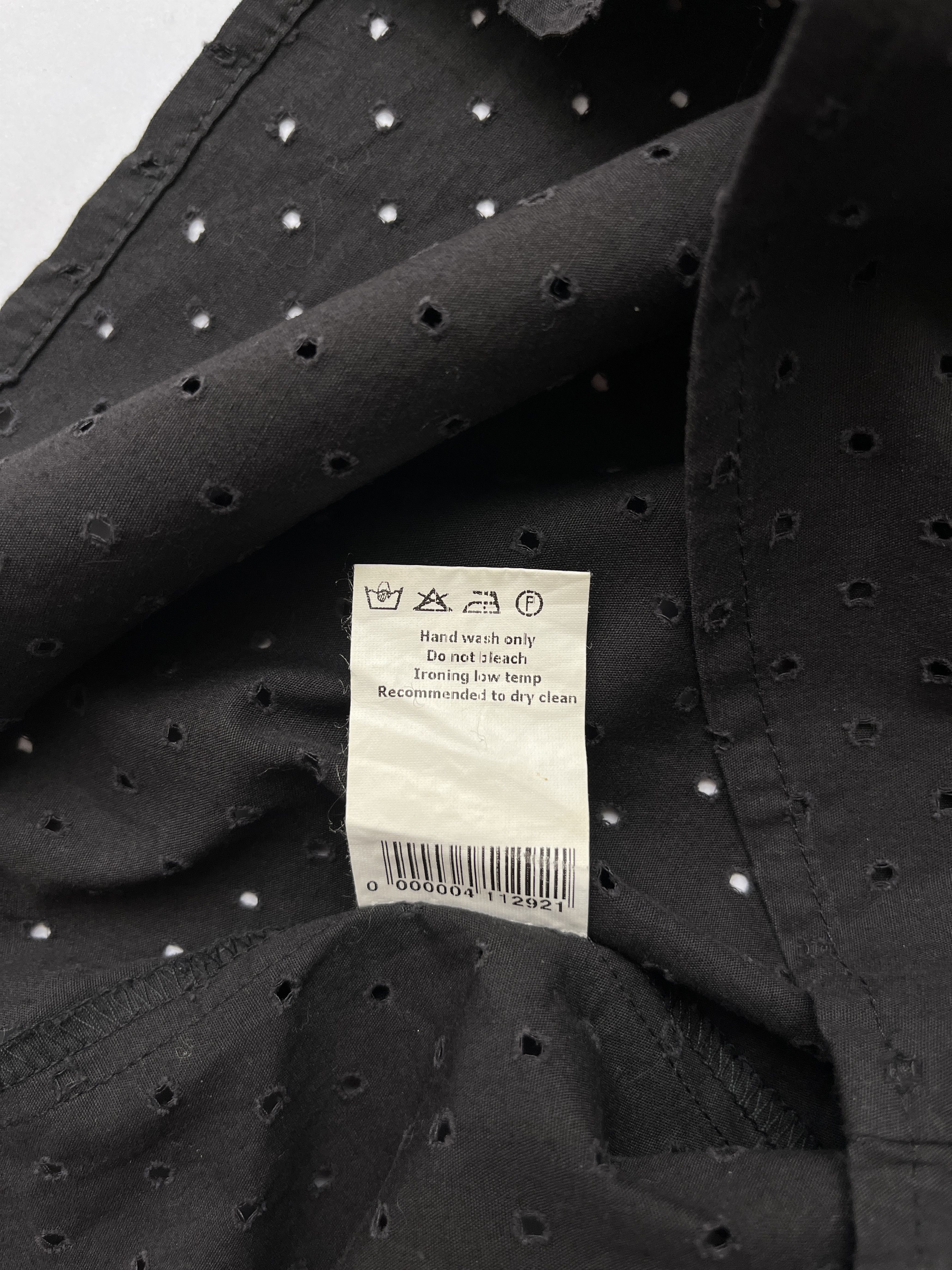 Hussein Chalayan ⚡️QUICK SALE⚡️Hussein Chalayan Black Perforated Shirt Blouse Size M / US 6-8 / IT 42-44 - 5 Thumbnail