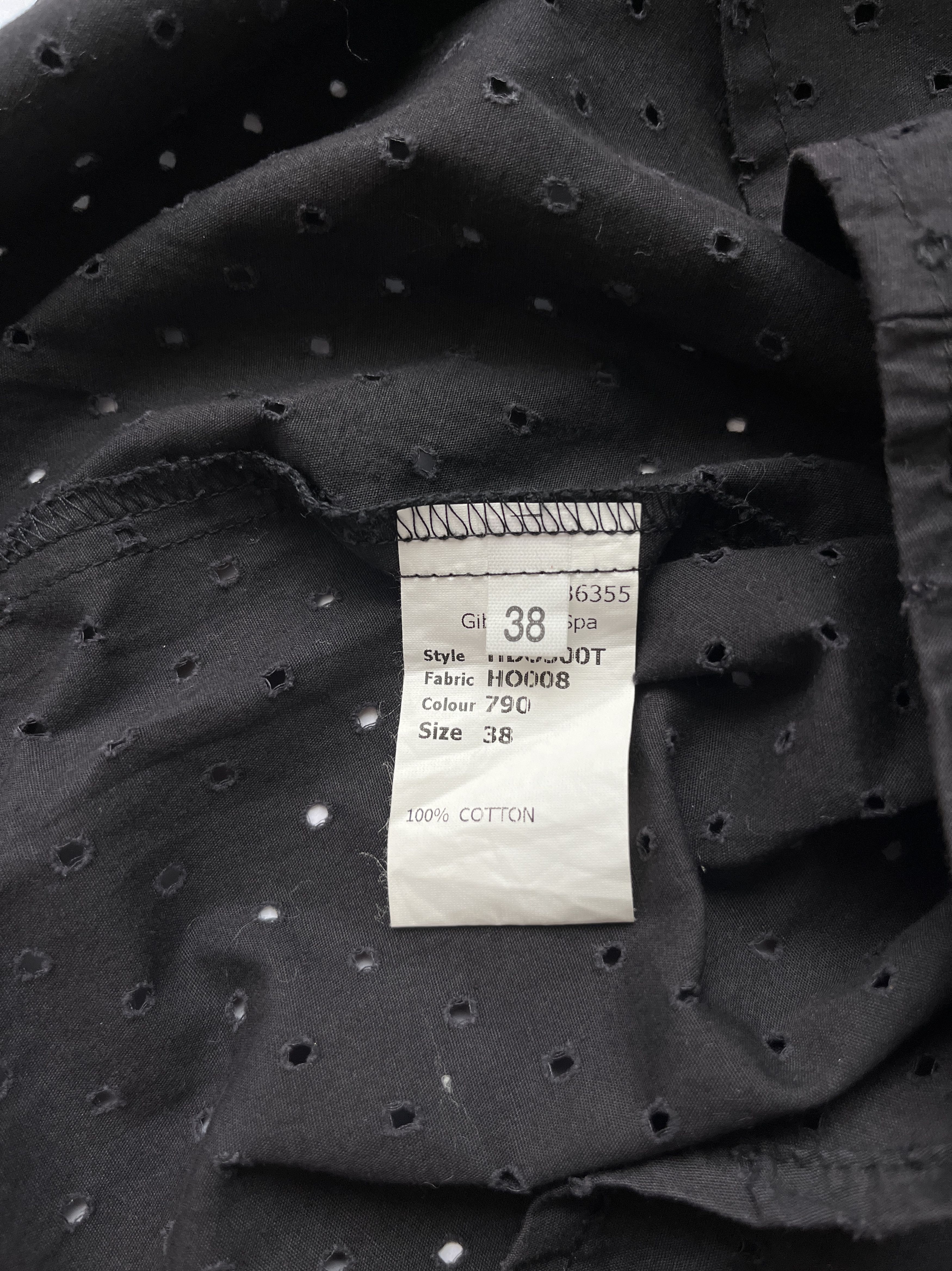 Hussein Chalayan ⚡️QUICK SALE⚡️Hussein Chalayan Black Perforated Shirt Blouse Size M / US 6-8 / IT 42-44 - 4 Thumbnail