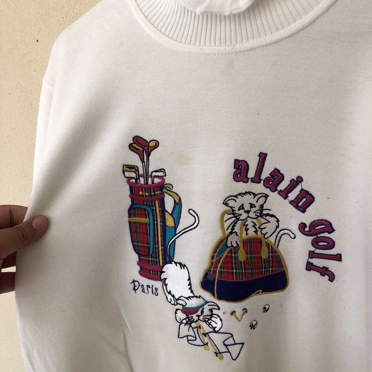 Japanese Brand VINTAGE ALAIN & CAZALIS SWEATSHIRT EMBROIDERED BIG LOGO Size US M / EU 48-50 / 2 - 6 Thumbnail