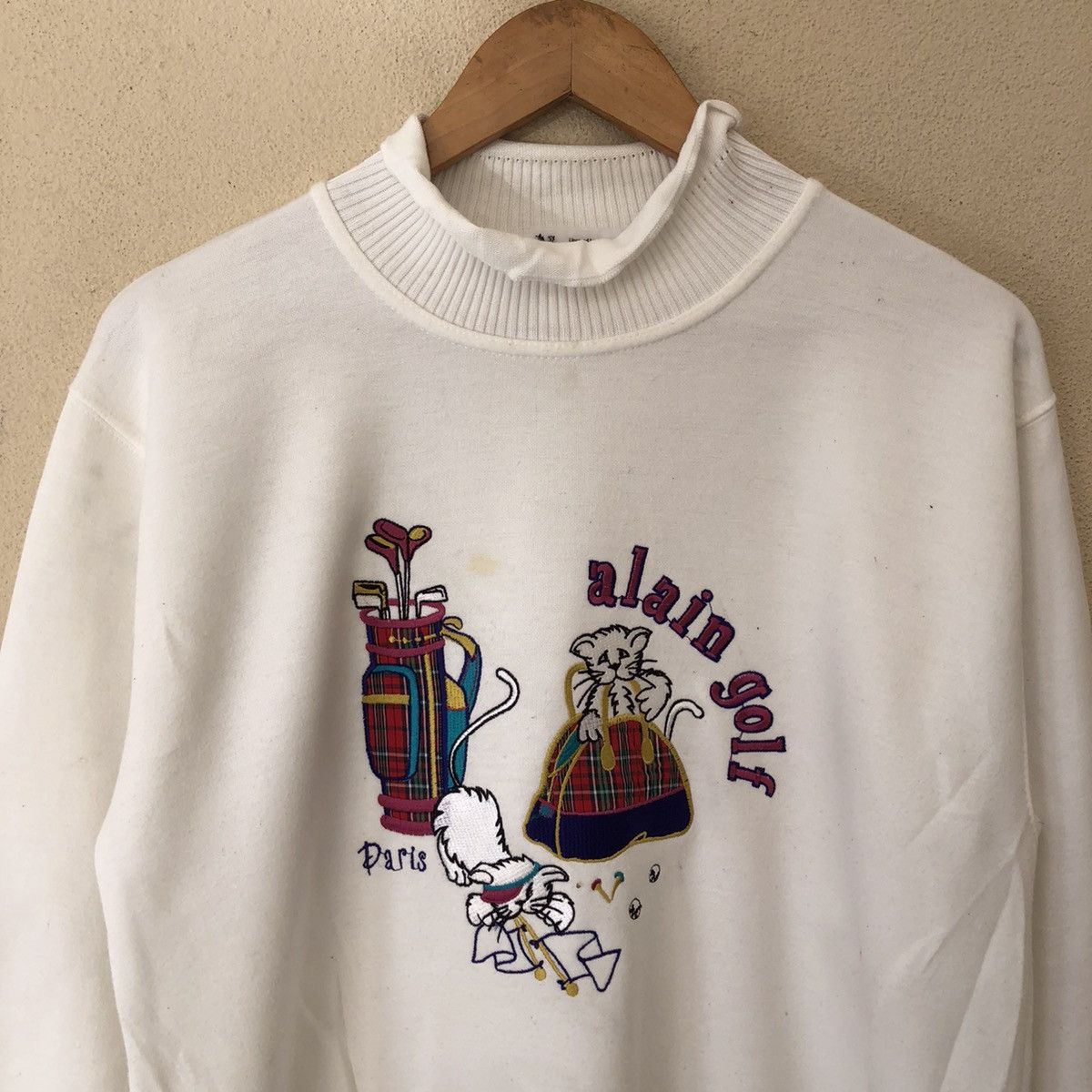 Japanese Brand VINTAGE ALAIN & CAZALIS SWEATSHIRT EMBROIDERED BIG LOGO Size US M / EU 48-50 / 2 - 3 Thumbnail