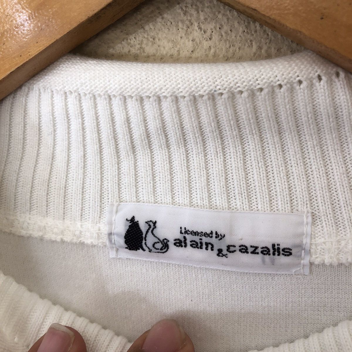 Japanese Brand VINTAGE ALAIN & CAZALIS SWEATSHIRT EMBROIDERED BIG LOGO Size US M / EU 48-50 / 2 - 10 Thumbnail