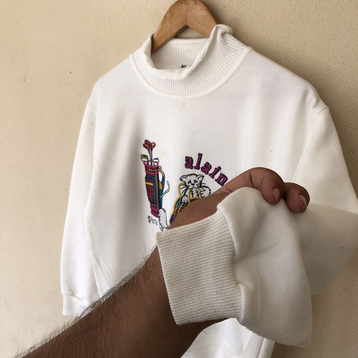 Japanese Brand VINTAGE ALAIN & CAZALIS SWEATSHIRT EMBROIDERED BIG LOGO Size US M / EU 48-50 / 2 - 8 Thumbnail