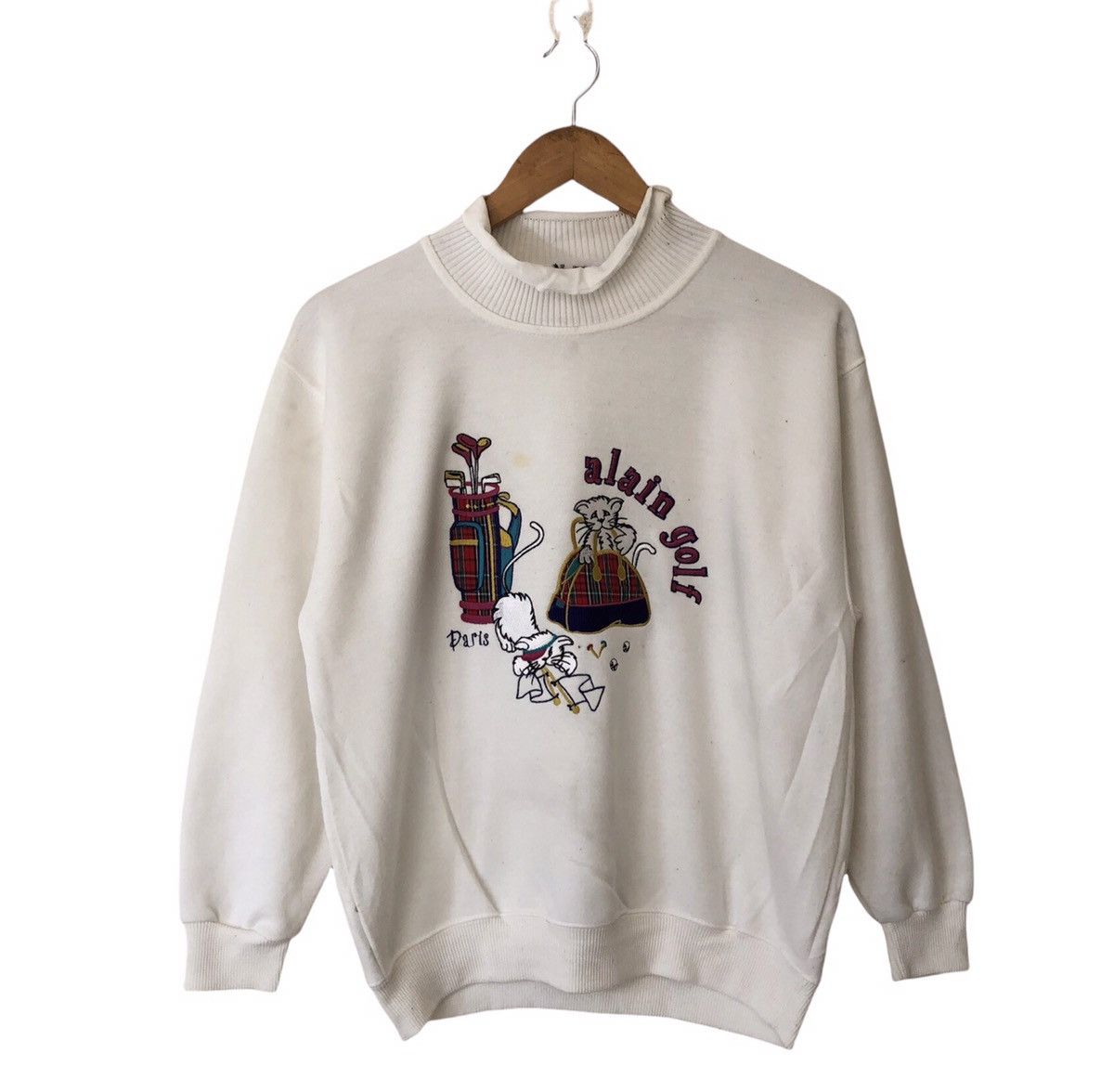 Japanese Brand VINTAGE ALAIN & CAZALIS SWEATSHIRT EMBROIDERED BIG LOGO Size US M / EU 48-50 / 2 - 1 Thumbnail