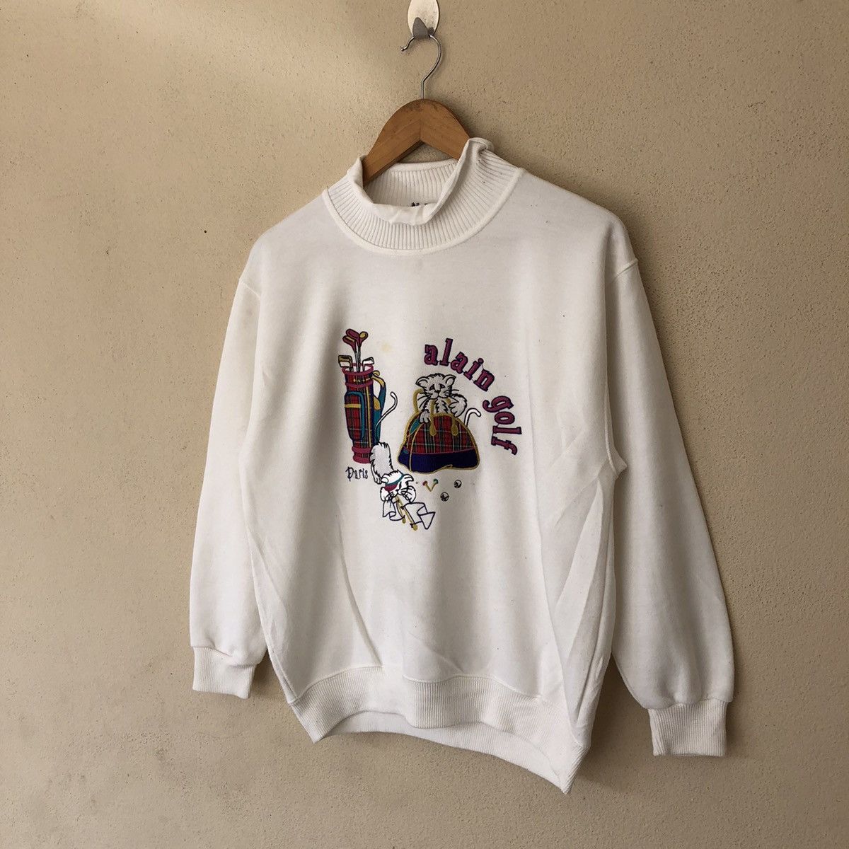 Japanese Brand VINTAGE ALAIN & CAZALIS SWEATSHIRT EMBROIDERED BIG LOGO Size US M / EU 48-50 / 2 - 2 Thumbnail