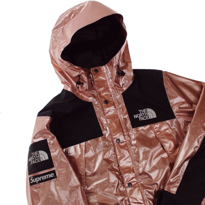 Supreme Supreme x TNF Rose Gold Metallic Parka Jacket | Grailed