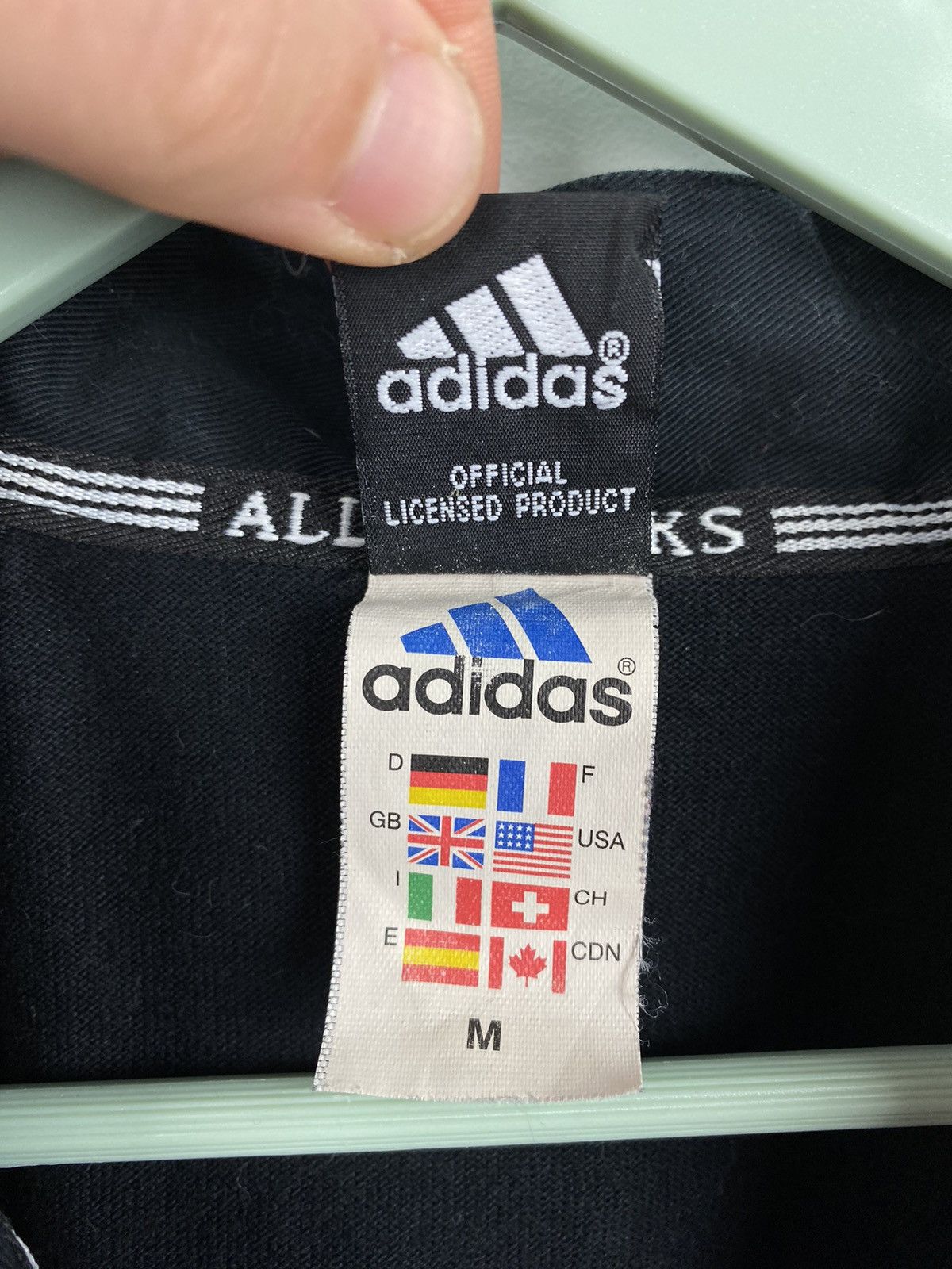 Adidas Vintage 1999 Adidas New Zealand All Black Rugby Jersey Size US M / EU 48-50 / 2 - 7 Thumbnail