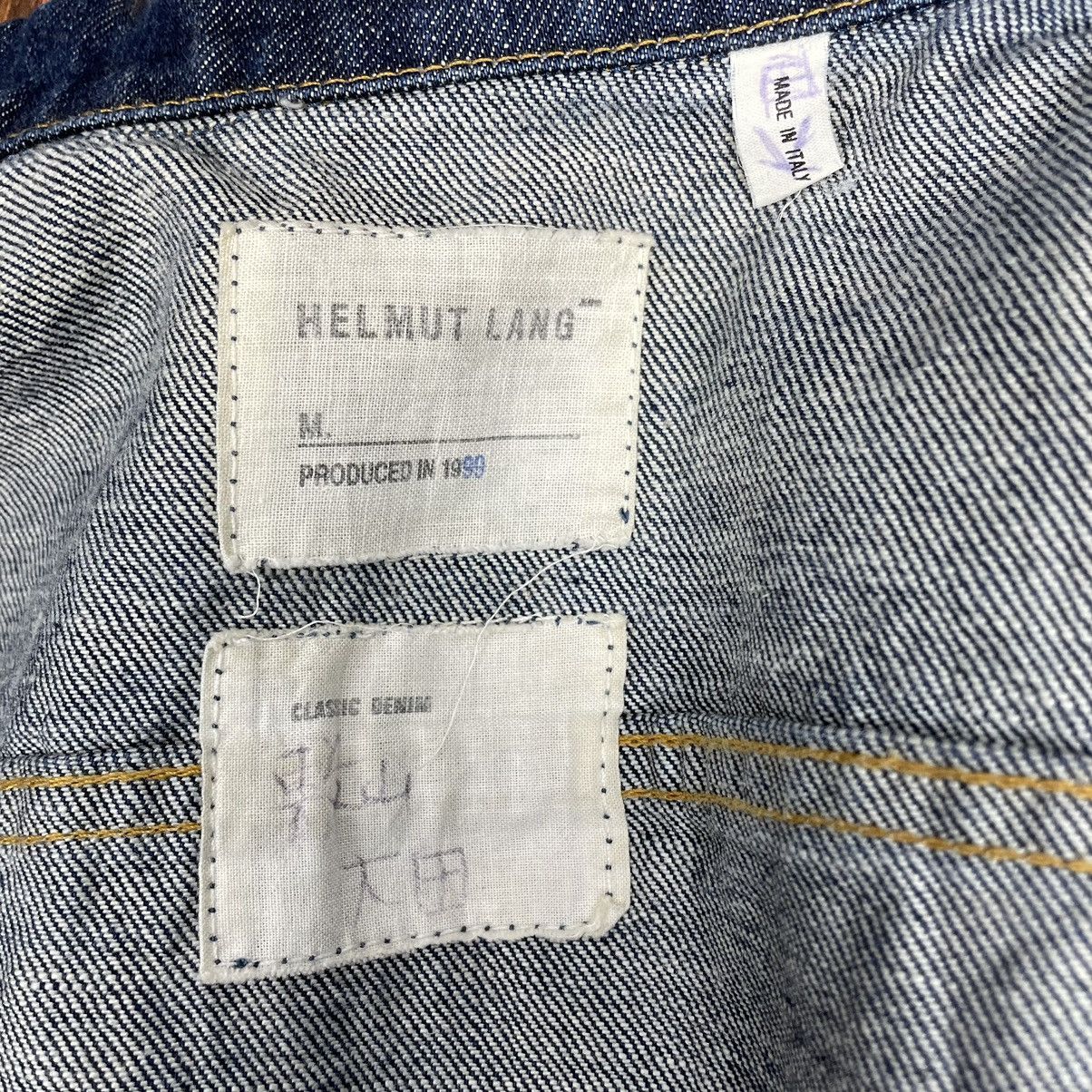 Helmut Lang 🌟HELMUT LANG 1999 CLASSIC DENIM FOLDED SLEEVE DENIM JACKET Size M / US 6-8 / IT 42-44 - 10 Thumbnail
