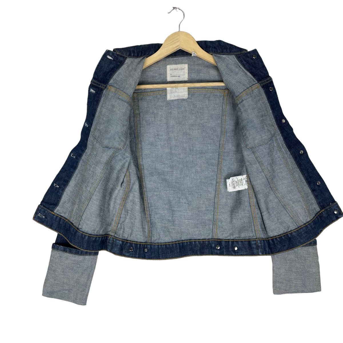 Helmut Lang 🌟HELMUT LANG 1999 CLASSIC DENIM FOLDED SLEEVE DENIM JACKET Size M / US 6-8 / IT 42-44 - 8 Thumbnail