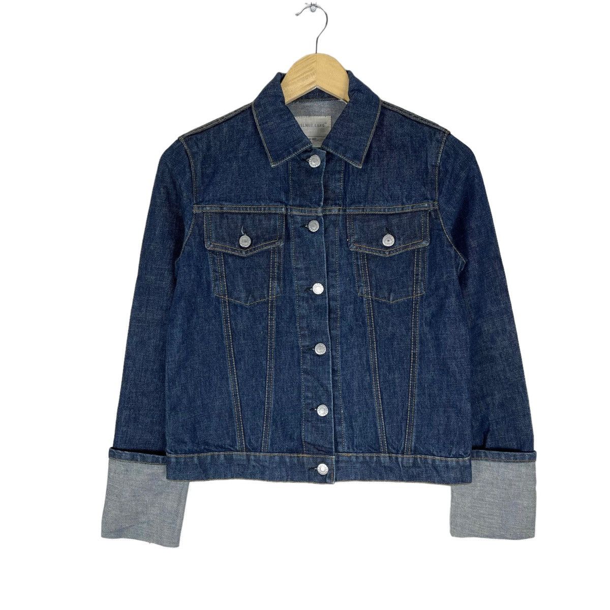 Helmut Lang 🌟HELMUT LANG 1999 CLASSIC DENIM FOLDED SLEEVE DENIM JACKET Size M / US 6-8 / IT 42-44 - 2 Thumbnail