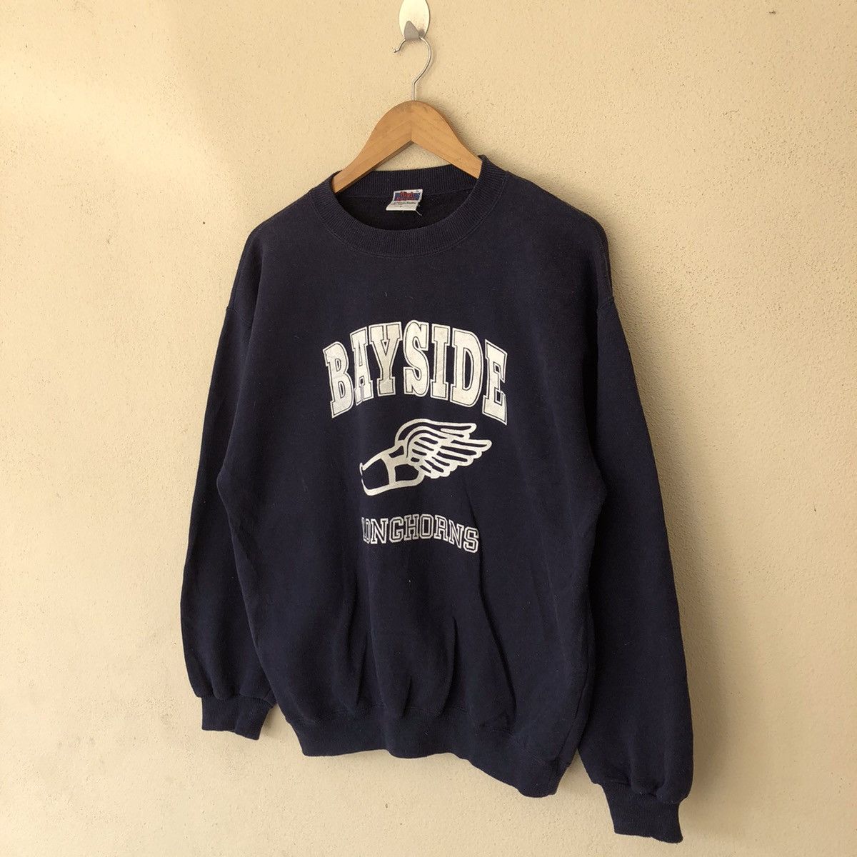 Japanese Brand VINTAGE BAYSIDE LONGCHORNS SWEATSHIRT BIG LOGO Size US L / EU 52-54 / 3 - 2 Thumbnail