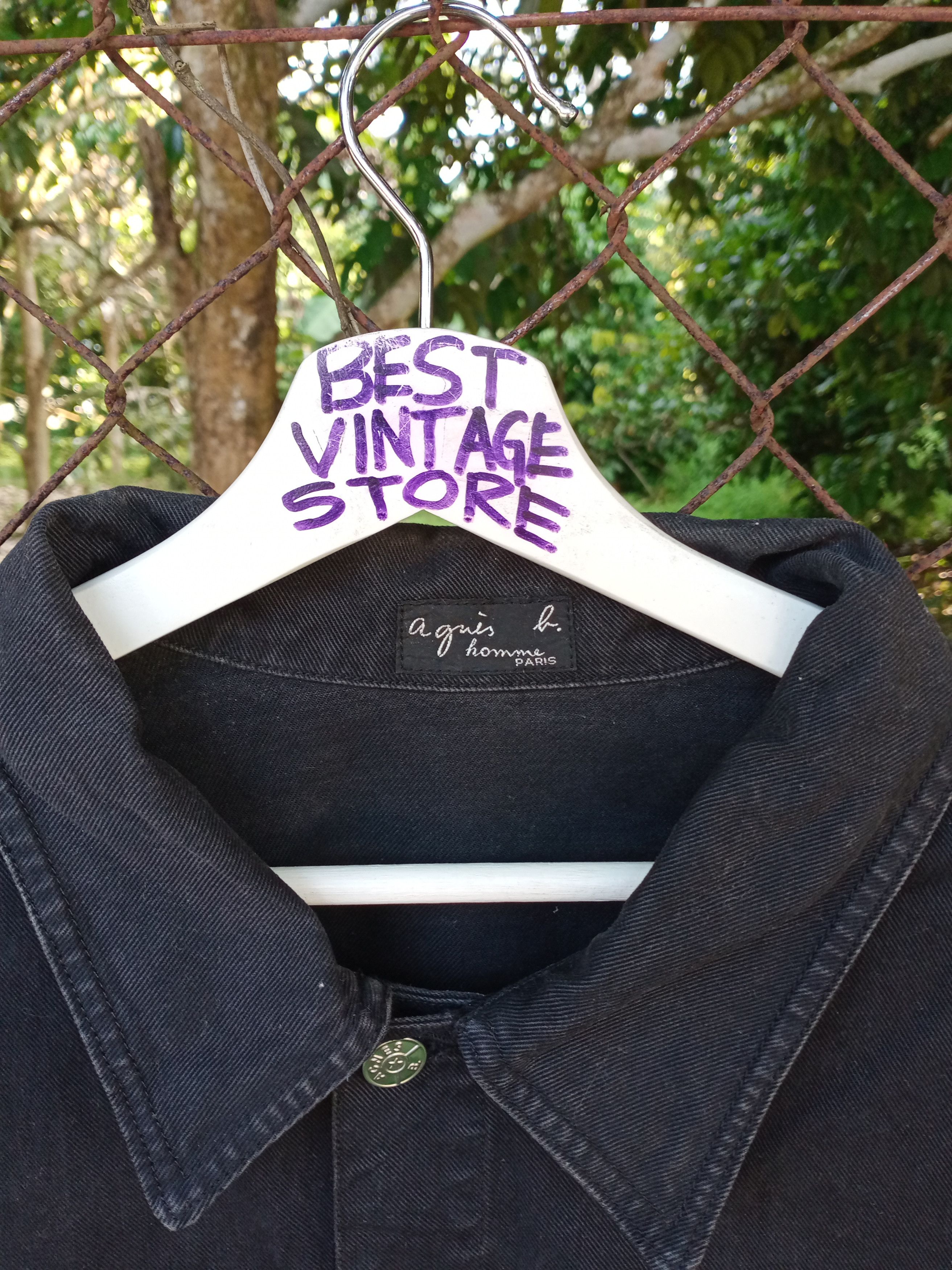 agnes b. Agnes B Homme Paris Black Jeans Jacket Size 2 Size US S / EU 44-46 / 1 - 4 Thumbnail