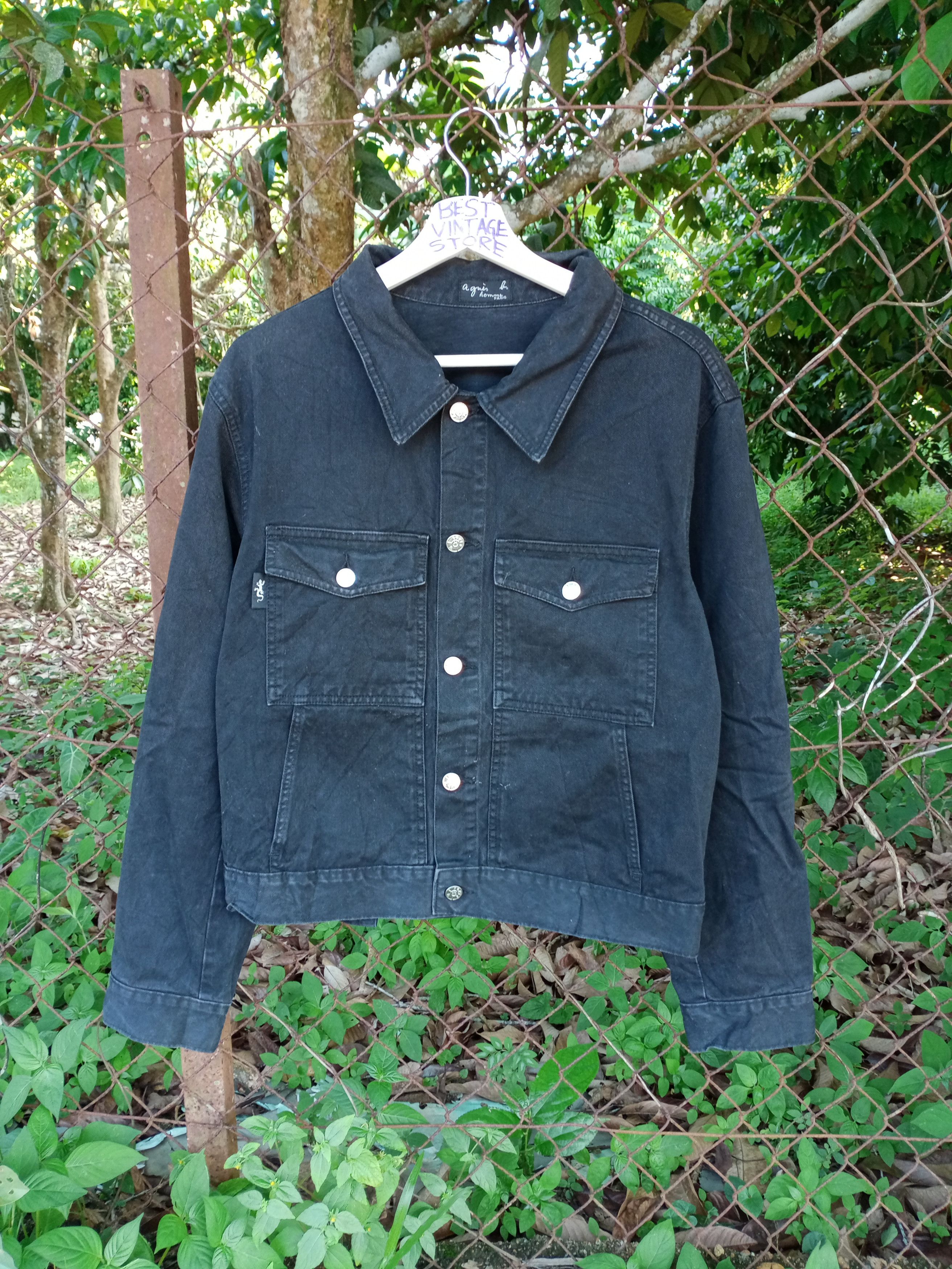 archive agnès b. denim ストア jacket black Agnes b. denim jacket - Gem