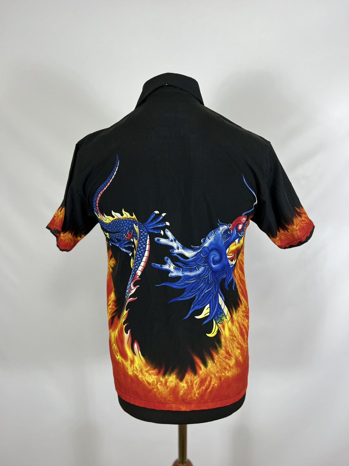 Vintage Vintage crazy Hawaiian shirt Japanese dragon Size US S / EU 44-46 / 1 - 2 Thumbnail