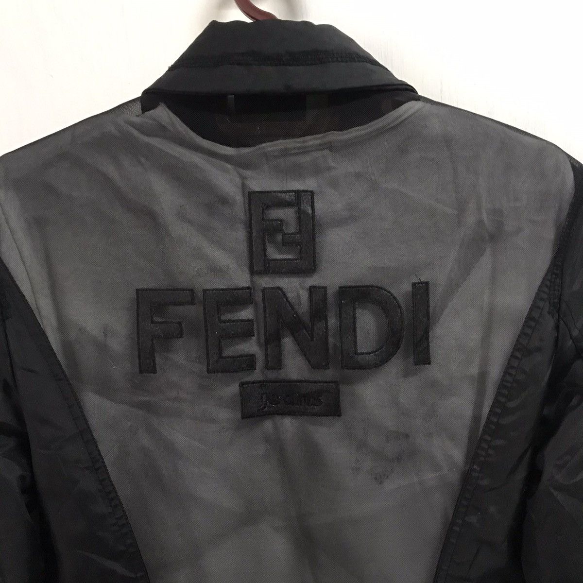 Fendi Vtg Fendi Jeans Logo Back Mesh Jacket Size XS / US 0-2 / IT 36-38 - 11 Thumbnail