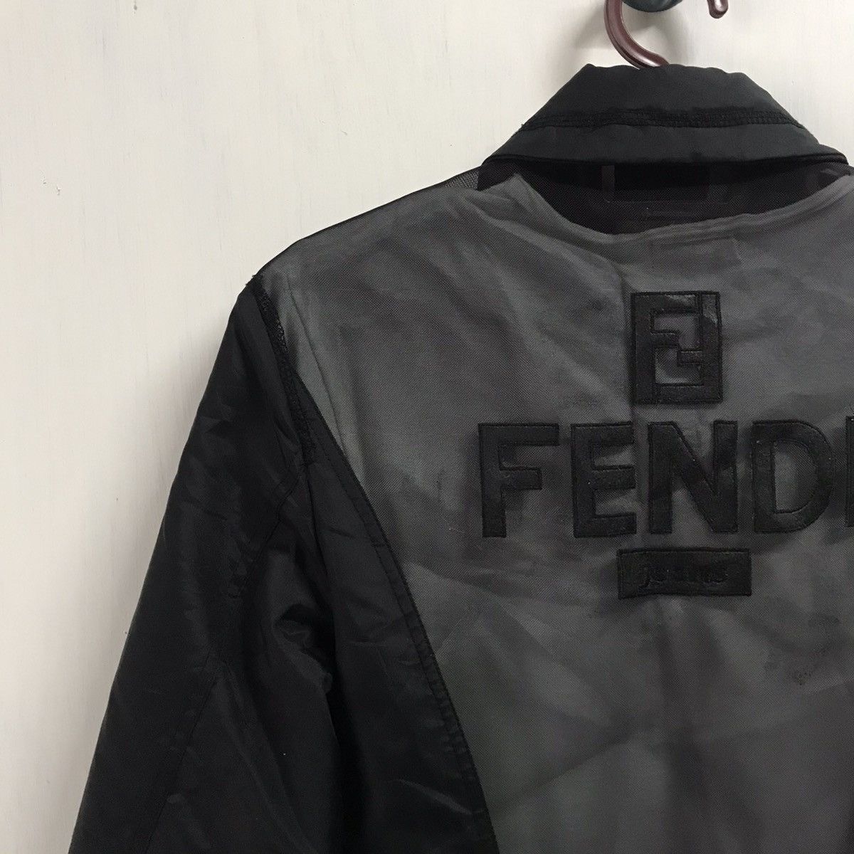 Fendi Vtg Fendi Jeans Logo Back Mesh Jacket Size XS / US 0-2 / IT 36-38 - 7 Thumbnail