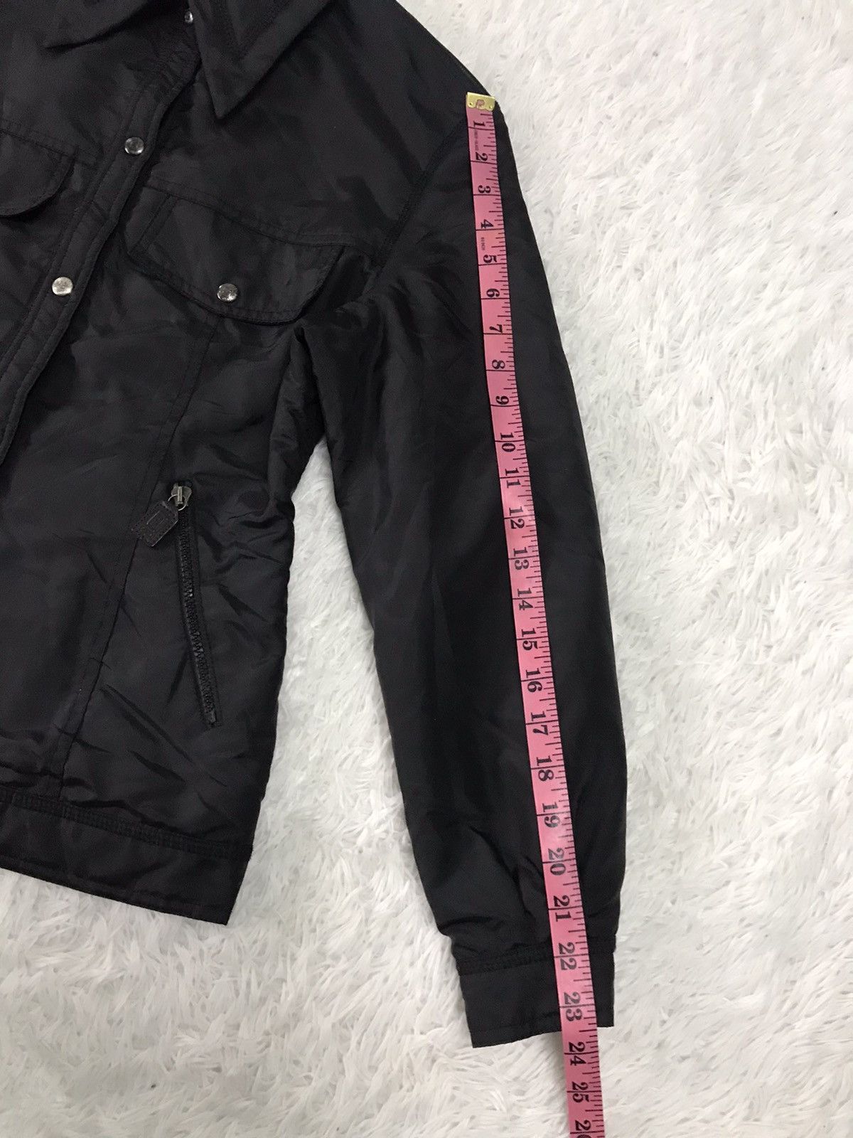 Fendi Vtg Fendi Jeans Logo Back Mesh Jacket Size XS / US 0-2 / IT 36-38 - 21 Thumbnail