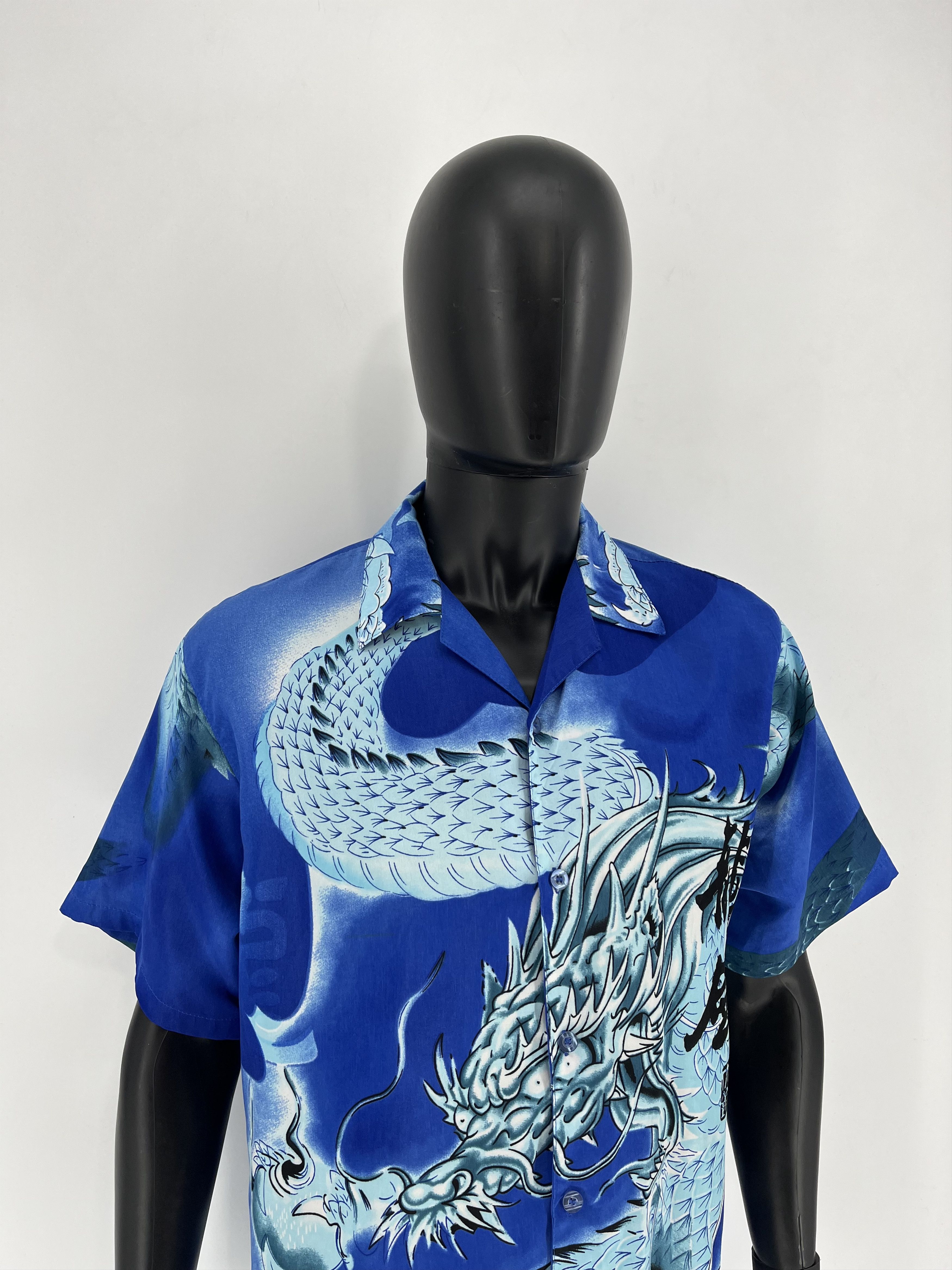Japanese Brand Vintage 90s Japanese Dragon Crazy Hawaiian Shirt Size US M / EU 48-50 / 2 - 4 Thumbnail
