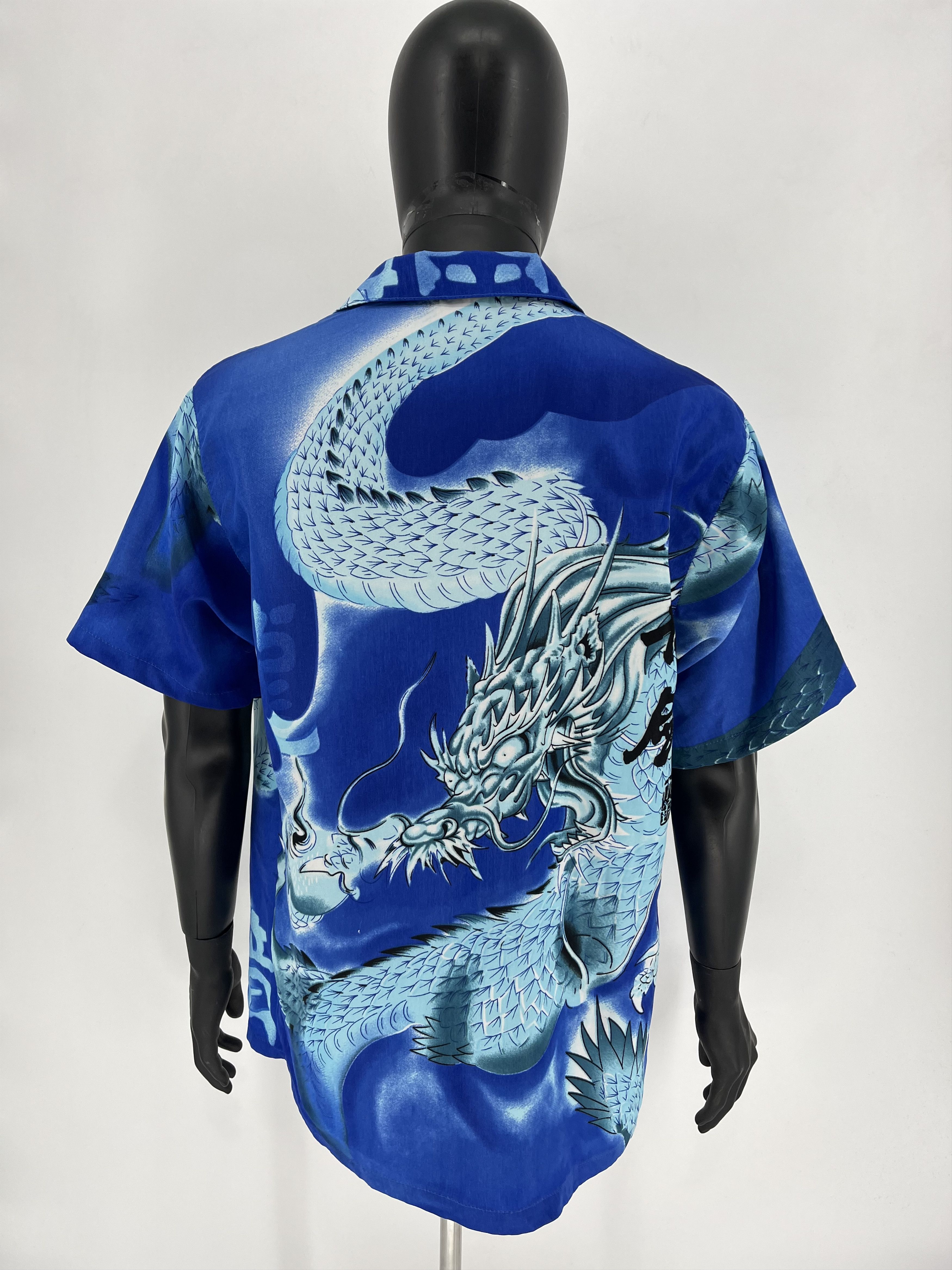 Japanese Brand Vintage 90s Japanese Dragon Crazy Hawaiian Shirt Size US M / EU 48-50 / 2 - 5 Thumbnail