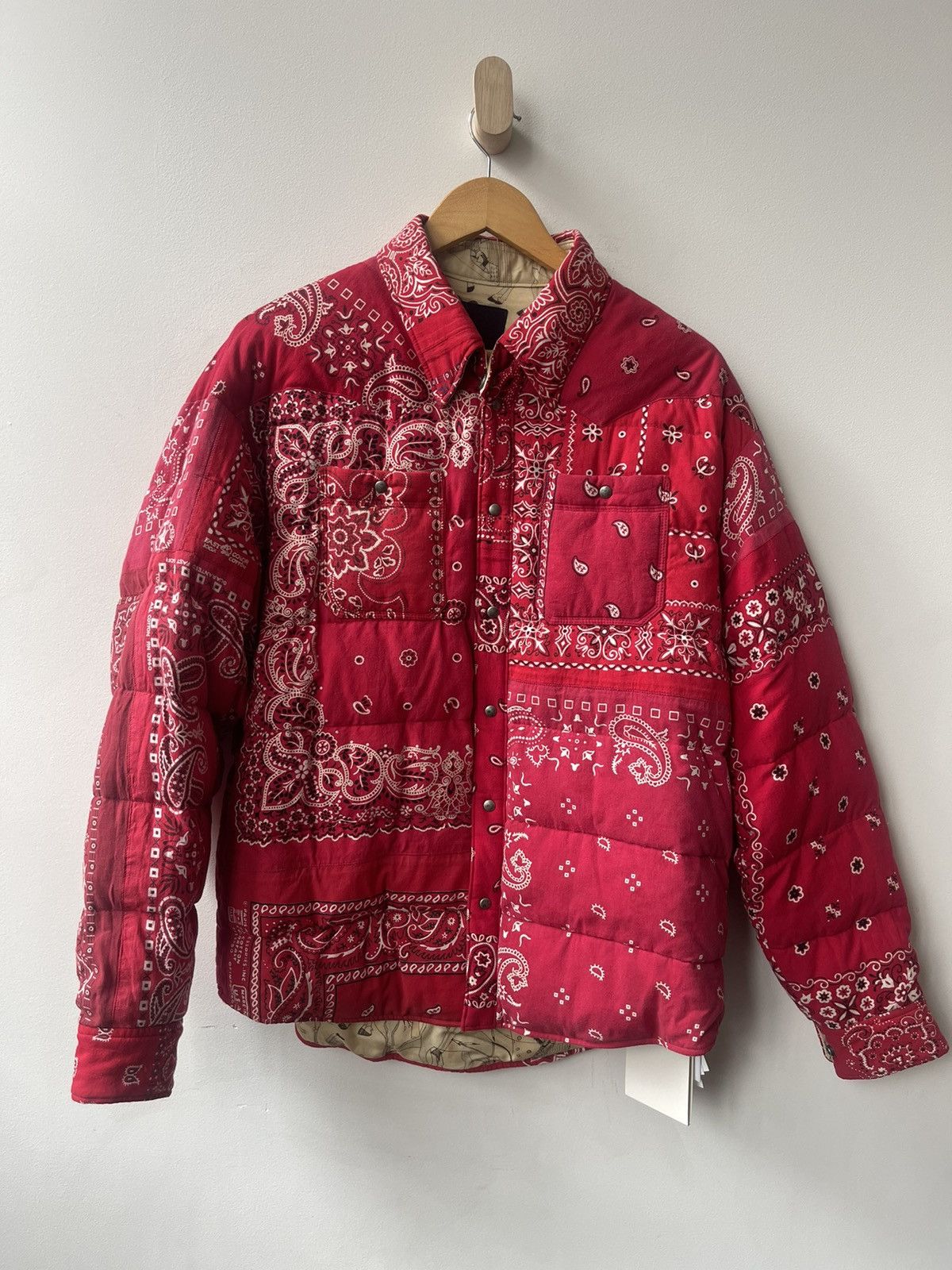 VISVIM KERCHIEF DOWN JKT RED I.C.T