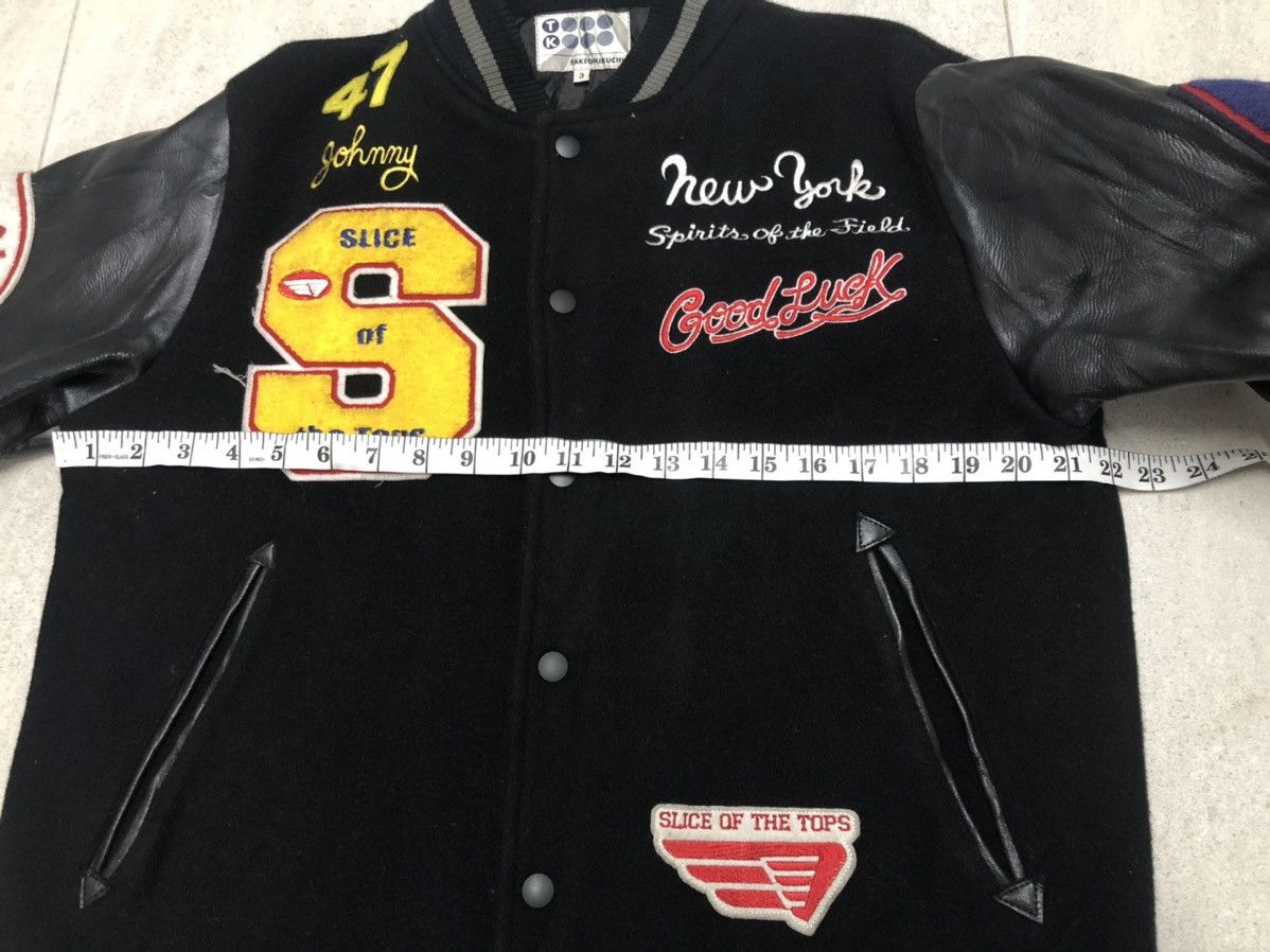 Leather × Takeo Kikuchi Vintage Takeo Kikuchi Slice Of The Top Varsity Wool Leather Size US M / EU 48-50 / 2 - 11 Thumbnail