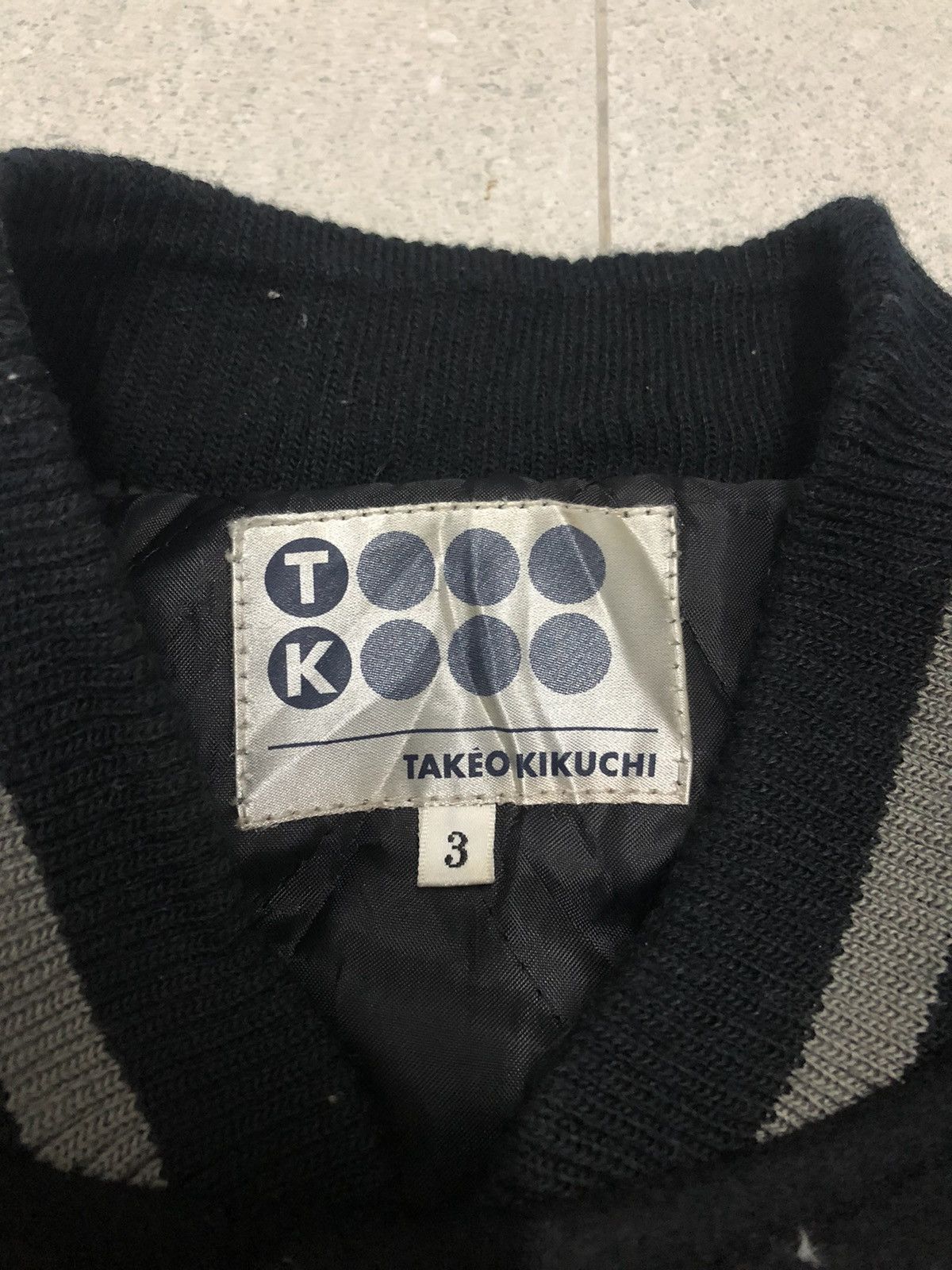 Leather × Takeo Kikuchi Vintage Takeo Kikuchi Slice Of The Top Varsity Wool Leather Size US M / EU 48-50 / 2 - 3 Thumbnail