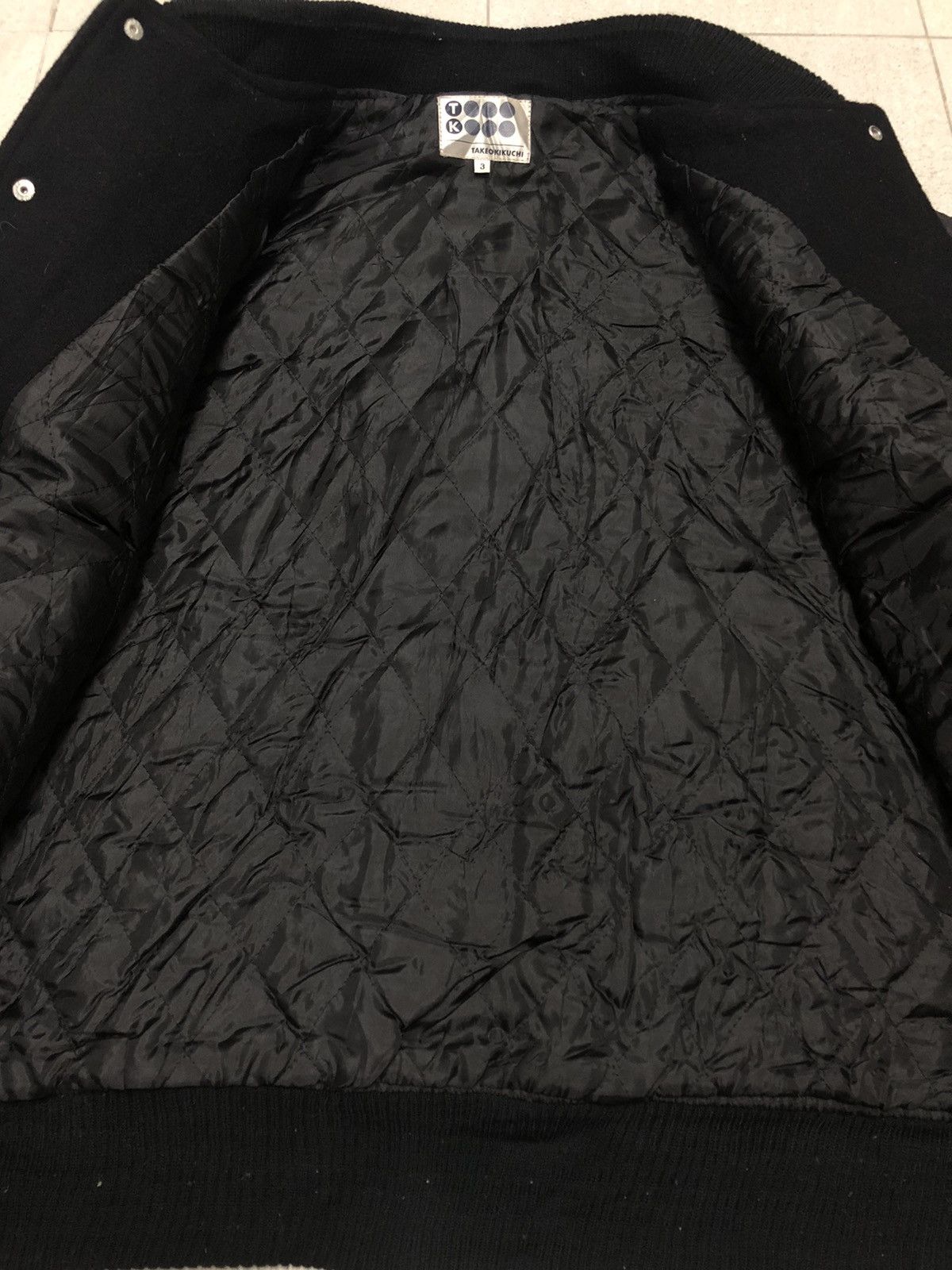 Leather × Takeo Kikuchi Vintage Takeo Kikuchi Slice Of The Top Varsity Wool Leather Size US M / EU 48-50 / 2 - 15 Thumbnail