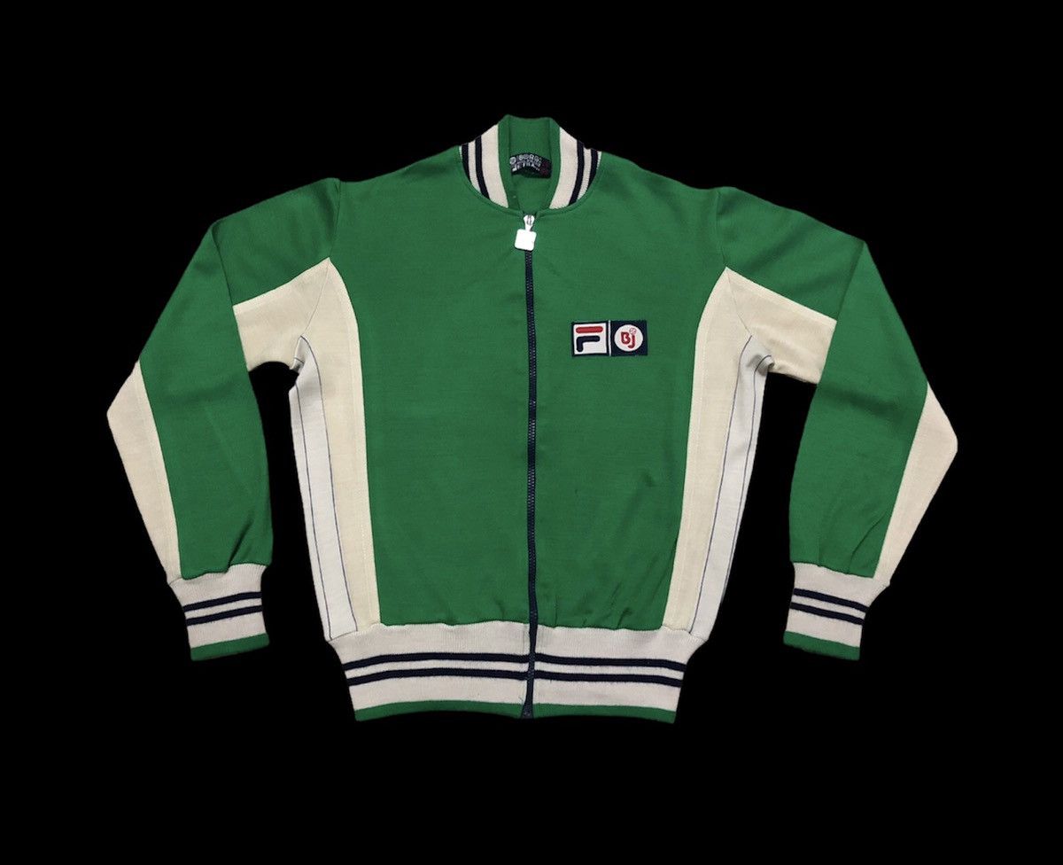 image of Super Vintage 70's Fila Bjorn Borg Kelly Green Mk2 in Green/White, Men's (Size Small)