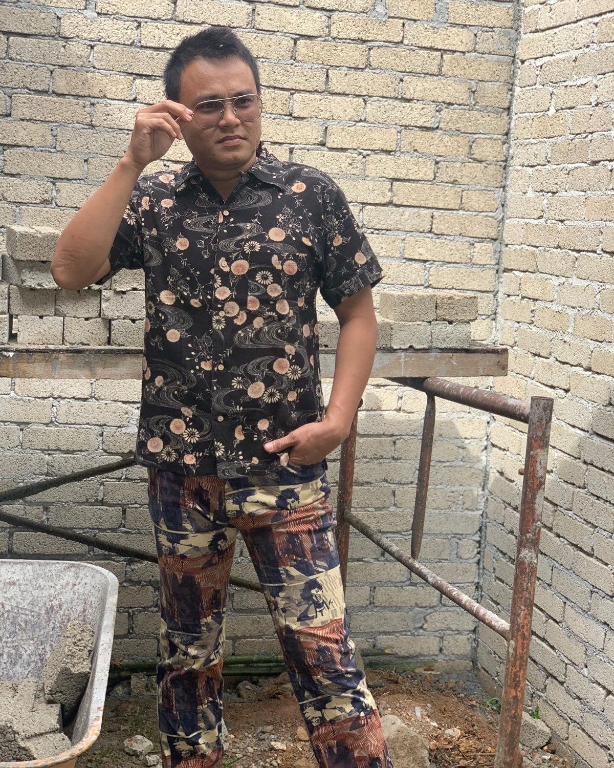 Japanese Brand Japanese brand shirts button up yakuza style Size US M / EU 48-50 / 2 - 1 Thumbnail