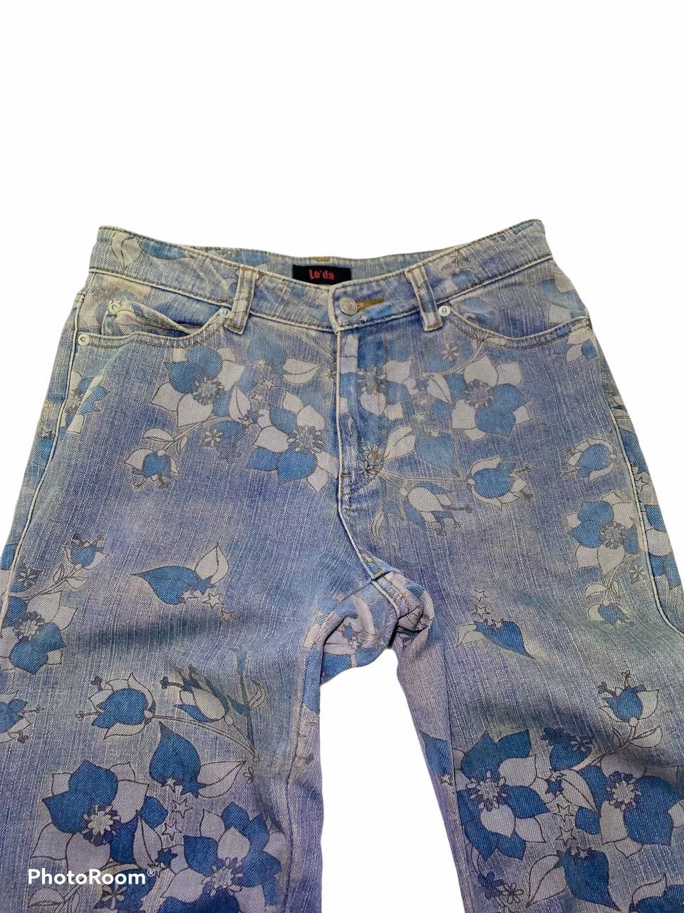 Japanese Brand Vintage japanese brands printed bootcut flare denim Size 30" / US 8 / IT 44 - 3 Thumbnail
