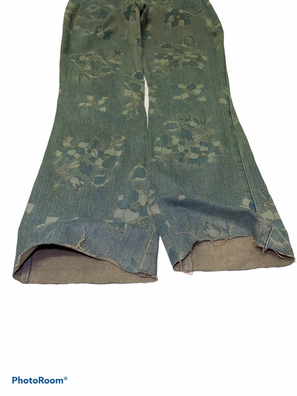Japanese Brand Vintage japanese brands printed bootcut flare denim Size 30" / US 8 / IT 44 - 8 Thumbnail