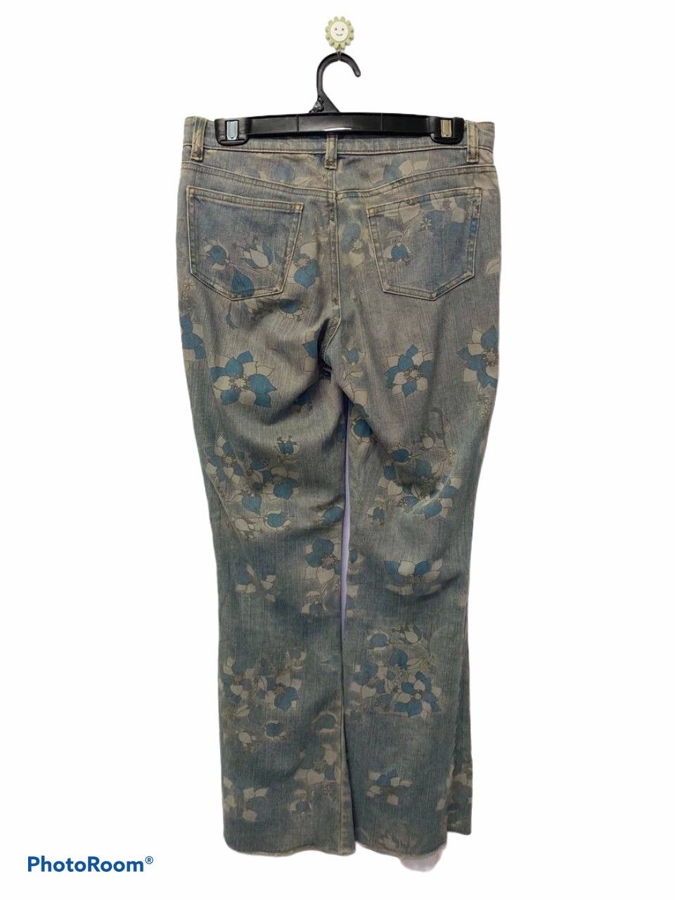 Japanese Brand Vintage japanese brands printed bootcut flare denim Size 30" / US 8 / IT 44 - 2 Thumbnail