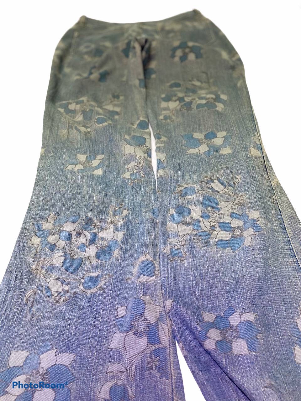 Japanese Brand Vintage japanese brands printed bootcut flare denim Size 30" / US 8 / IT 44 - 7 Thumbnail