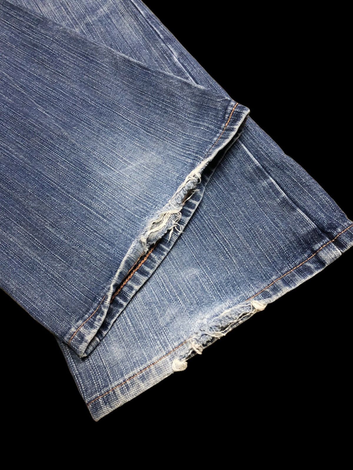 Edwin × Japanese Brand FLARED⚡️BUCKLE BACK WASHED BLUE EDWIN LOT 411XVS Size US 31 - 5 Thumbnail