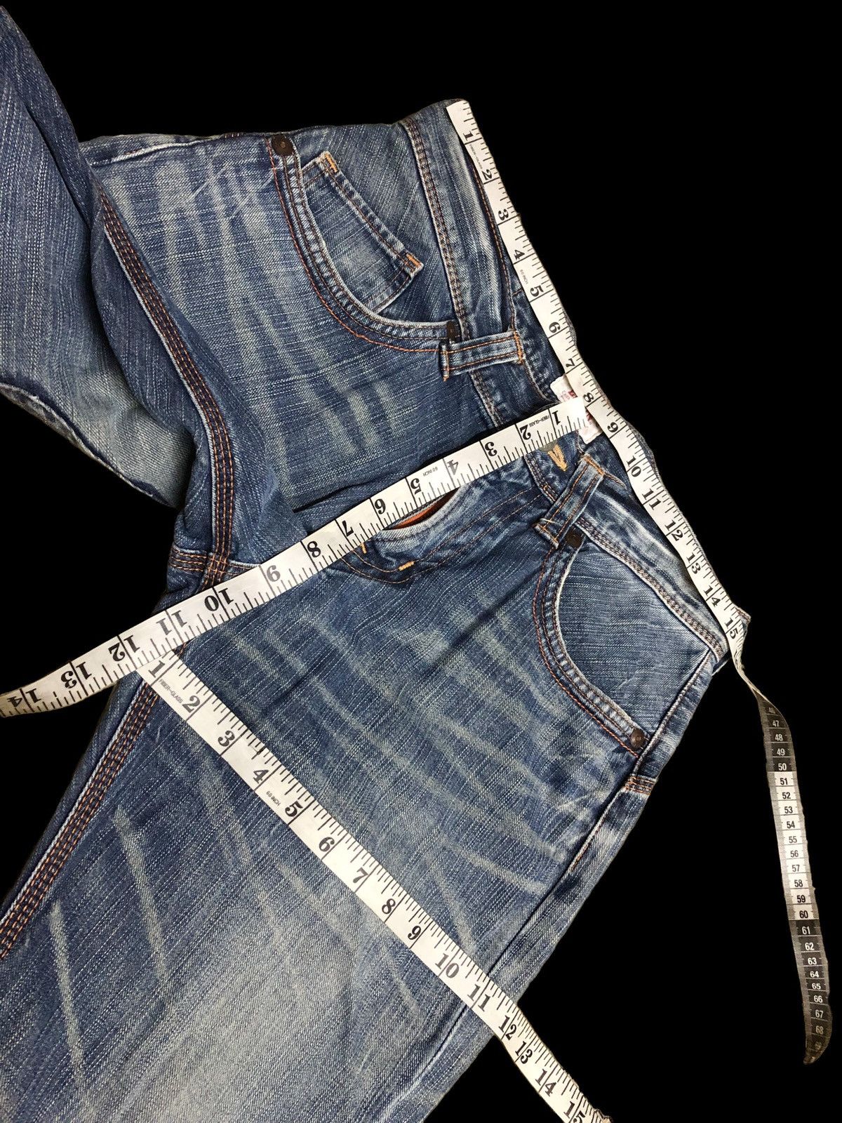 Edwin × Japanese Brand FLARED⚡️BUCKLE BACK WASHED BLUE EDWIN LOT 411XVS Size US 31 - 7 Thumbnail