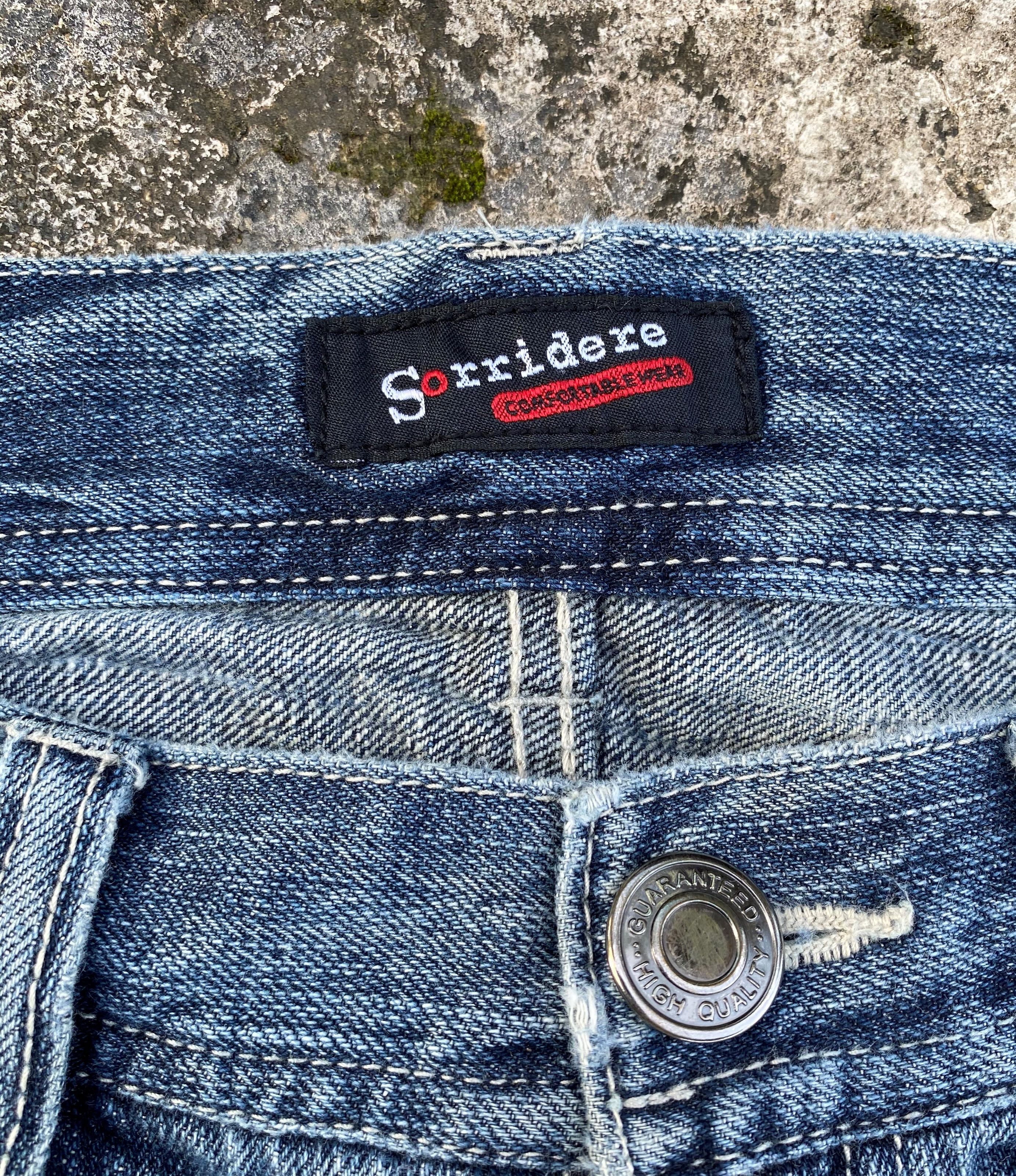 Japanese Brand RARE🔥Flare Pants Whiskers Splash Paint Distressed Design Size US 32 / EU 48 - 7 Thumbnail