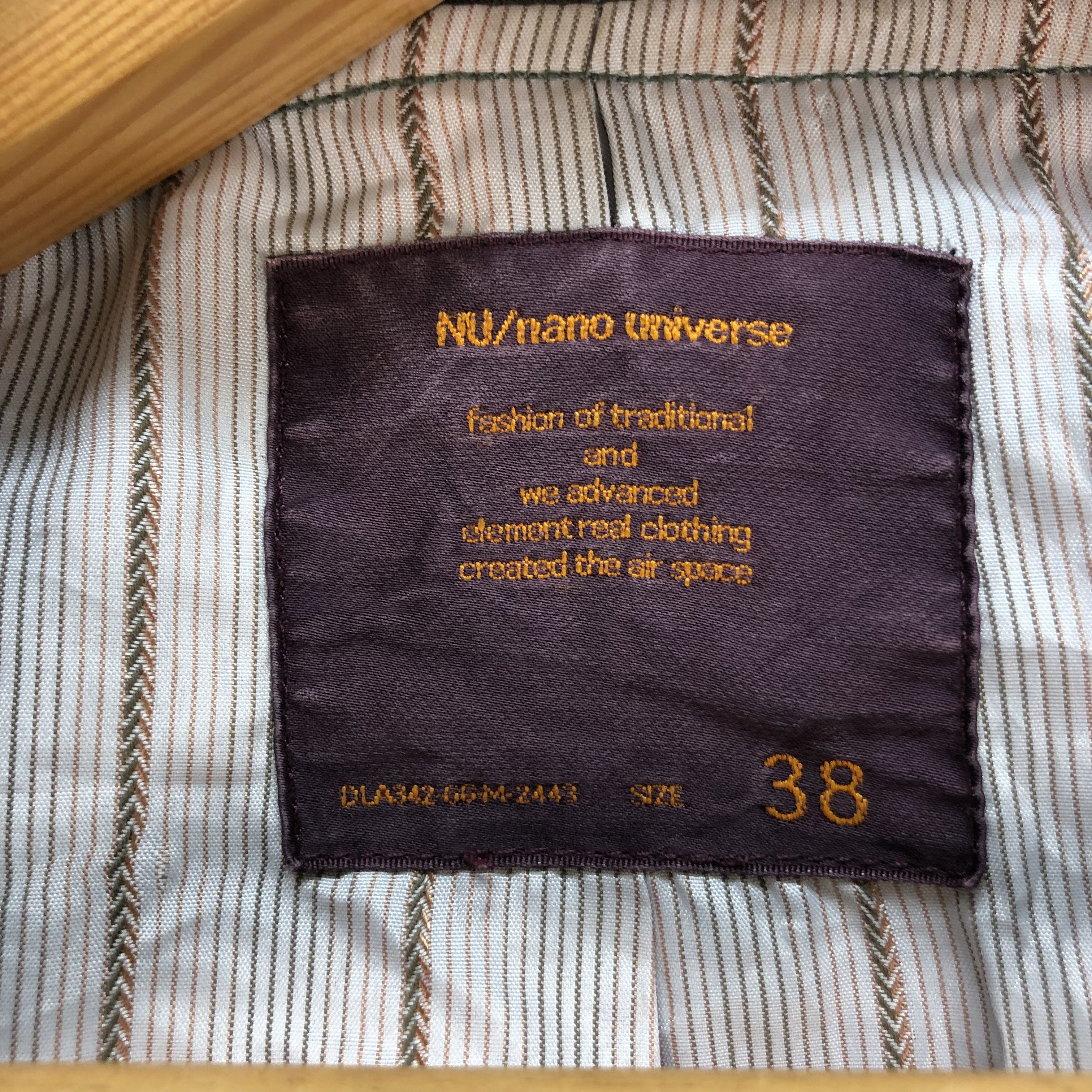 NANO universe NANO UNIVERSE DECONSTRUCTED JACKET #6762-85 Size US S / EU 44-46 / 1 - 8 Thumbnail