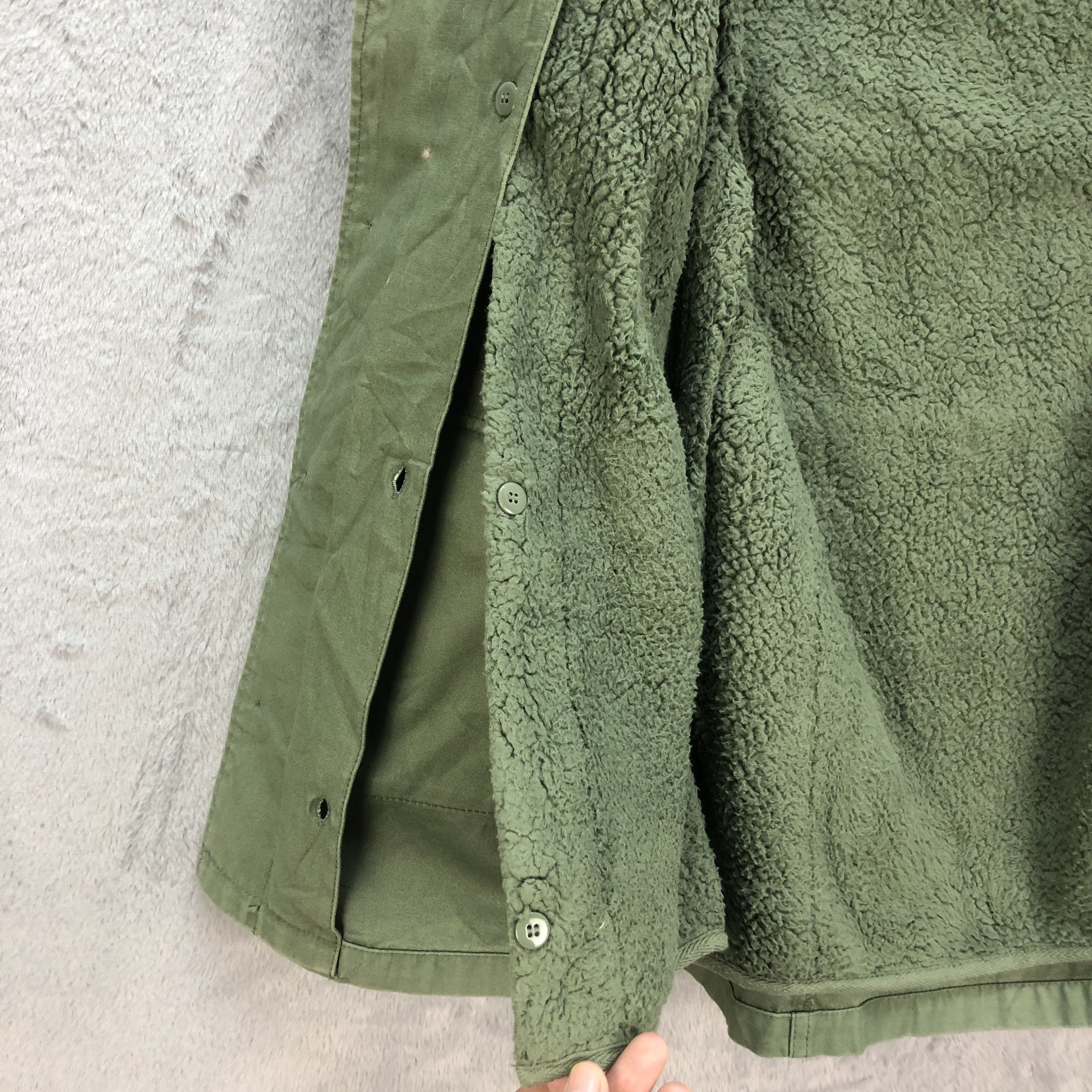 Japanese Brand SLY MILITARY SHERPA LINED JACKET ARMY STYLE #6765-85 Size US XS / EU 42 / 0 - 11 Thumbnail