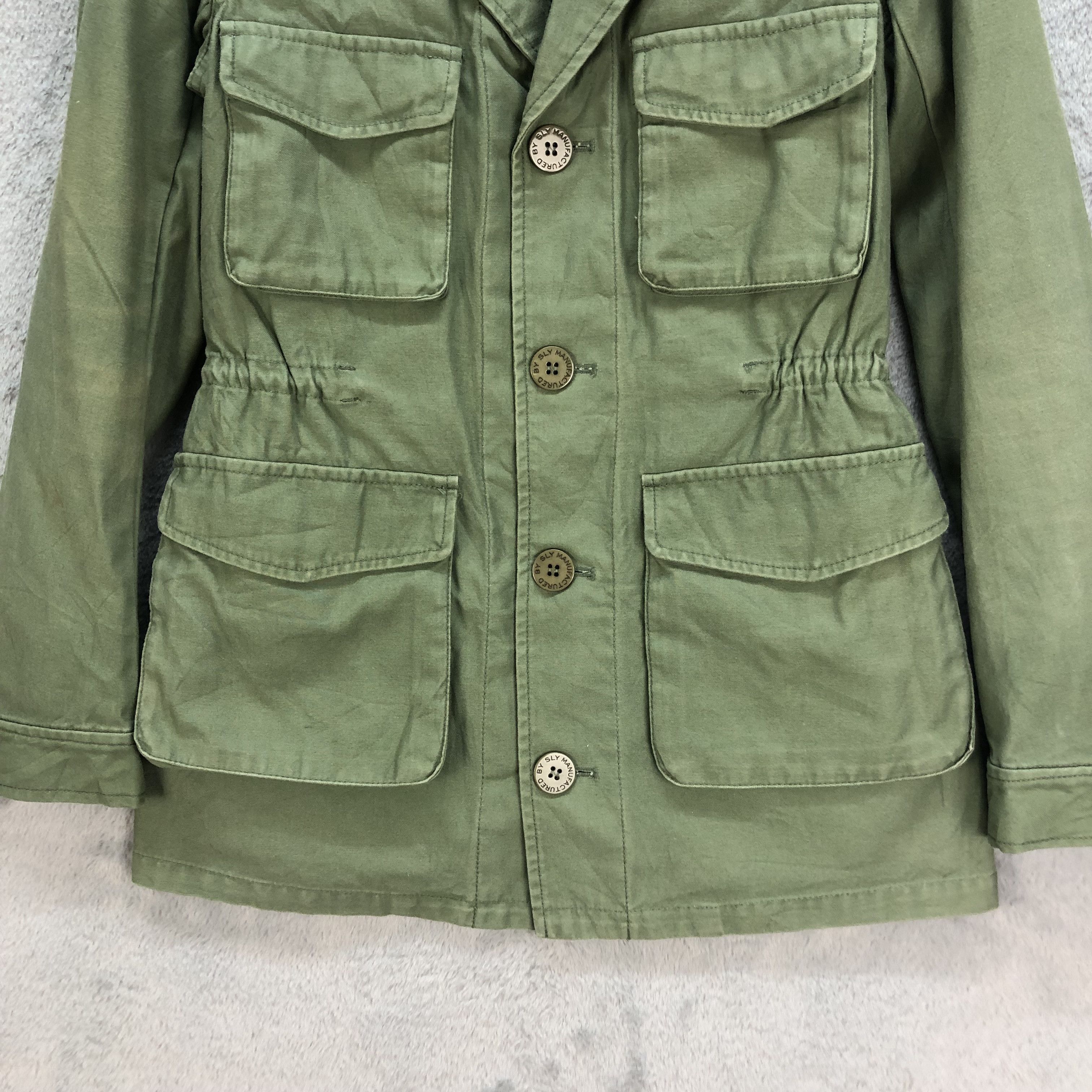 Japanese Brand SLY MILITARY SHERPA LINED JACKET ARMY STYLE #6765-85 Size US XS / EU 42 / 0 - 3 Thumbnail