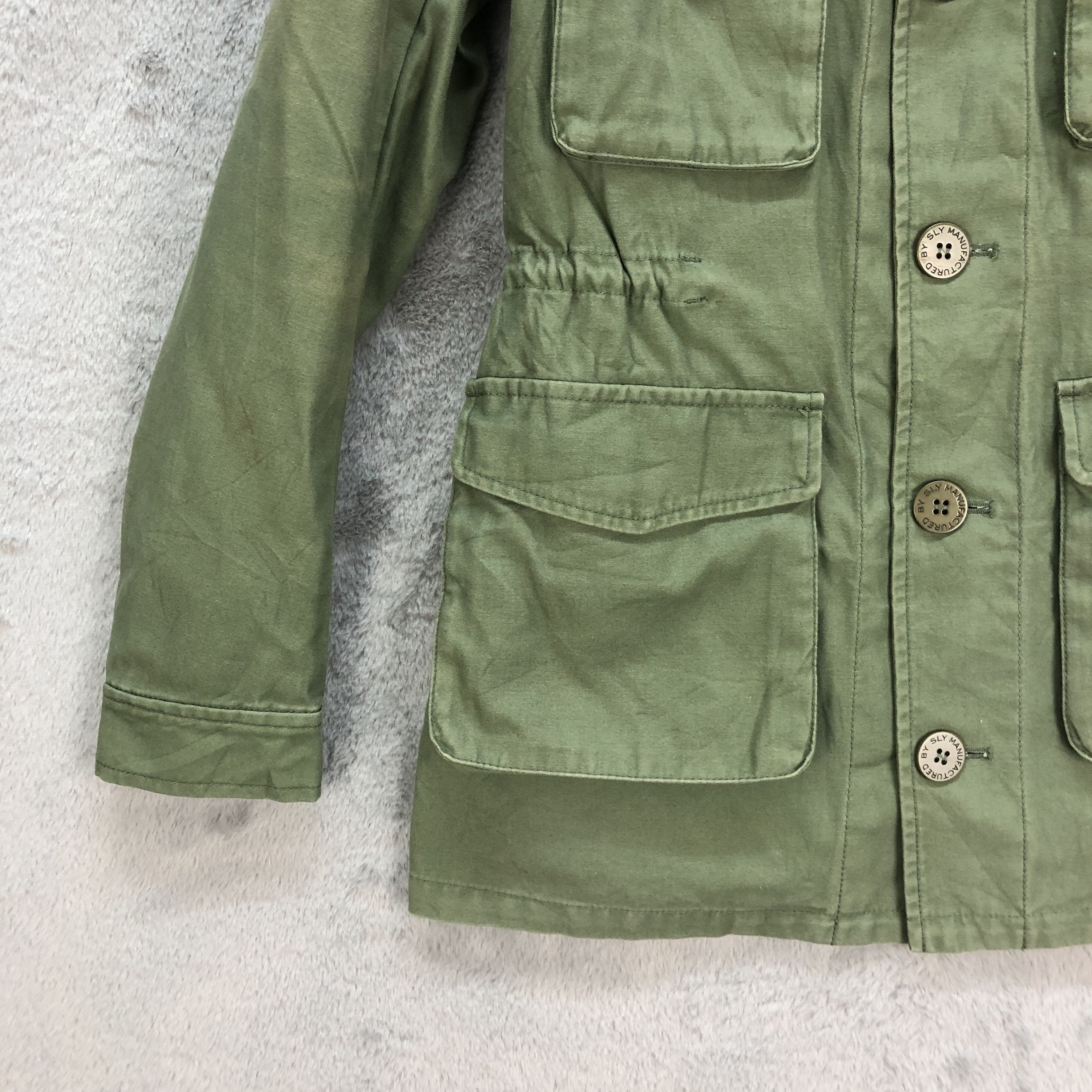 Japanese Brand SLY MILITARY SHERPA LINED JACKET ARMY STYLE #6765-85 Size US XS / EU 42 / 0 - 4 Thumbnail