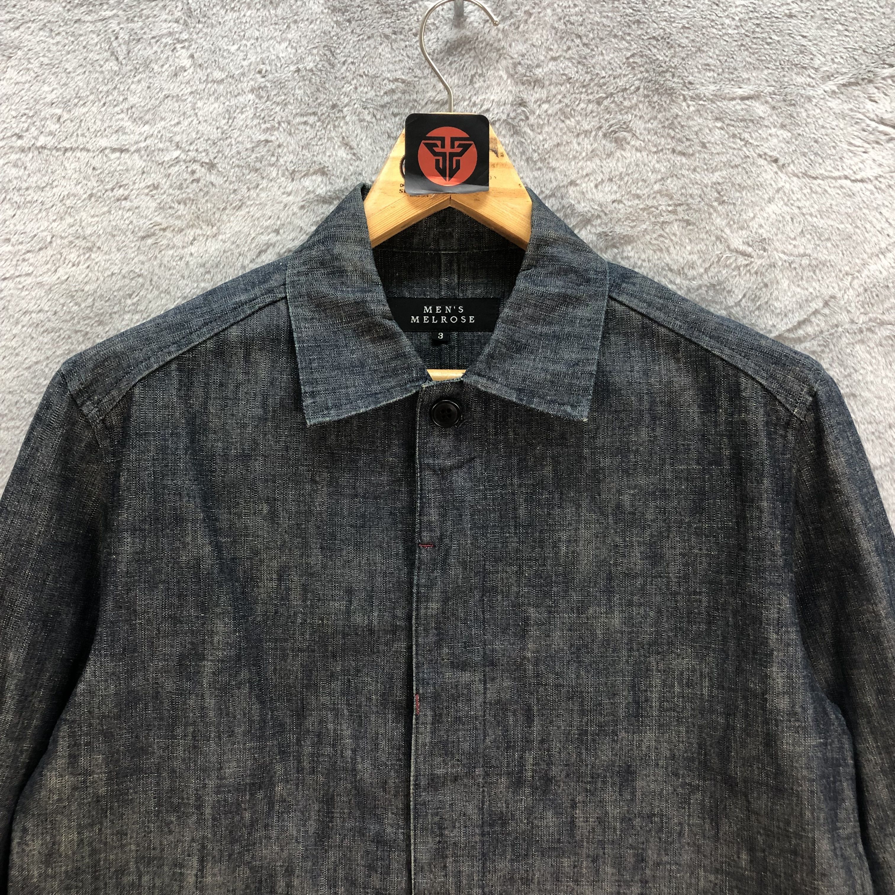 Japanese Brand MEN'S MELROSE DENIM CASUAL JACKET #6772-86 Size US M / EU 48-50 / 2 - 2 Thumbnail