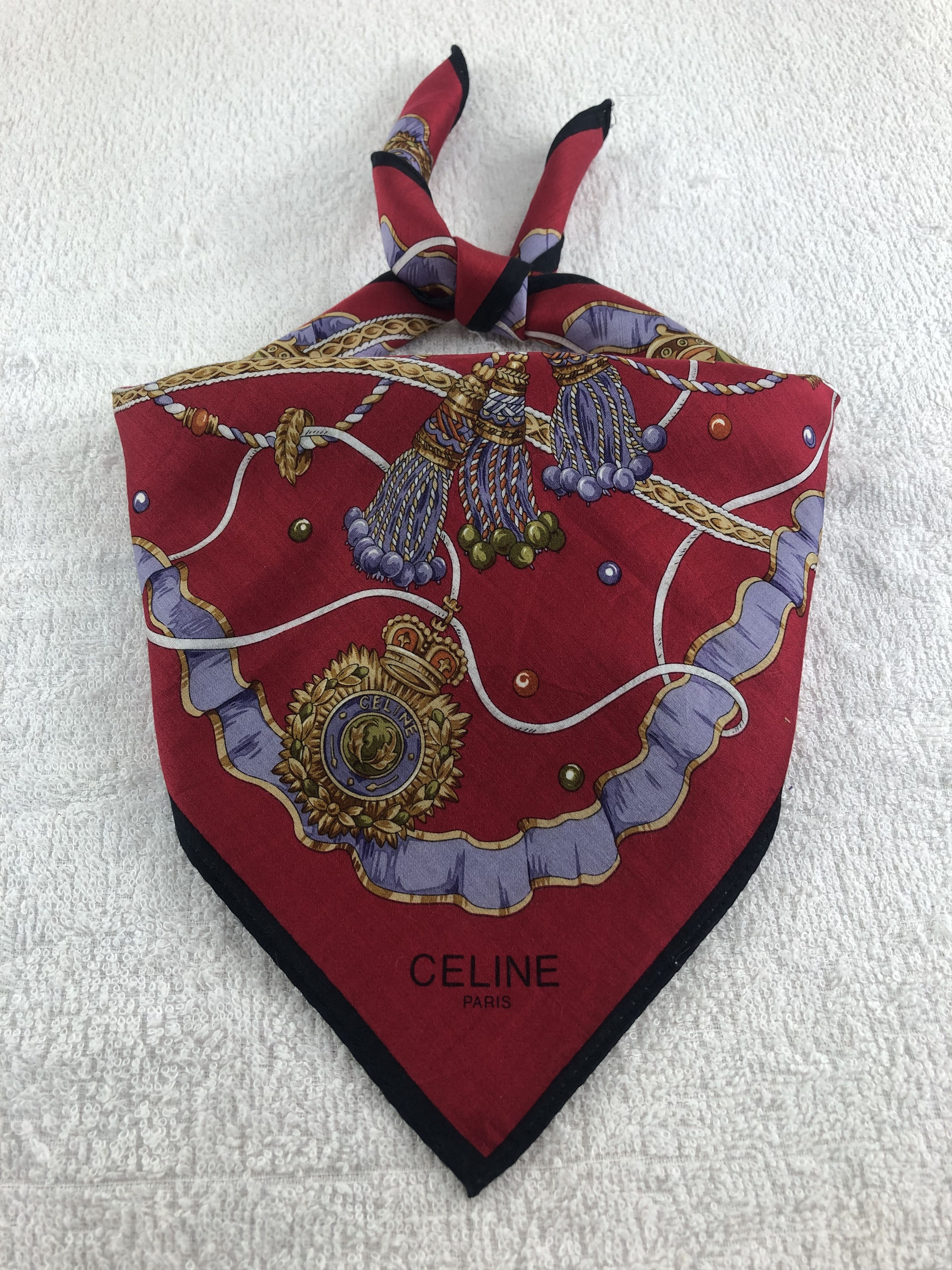 Celine Celine Handkerchief / Bandana / Neckerchief C328 Size ONE SIZE - 2 Thumbnail