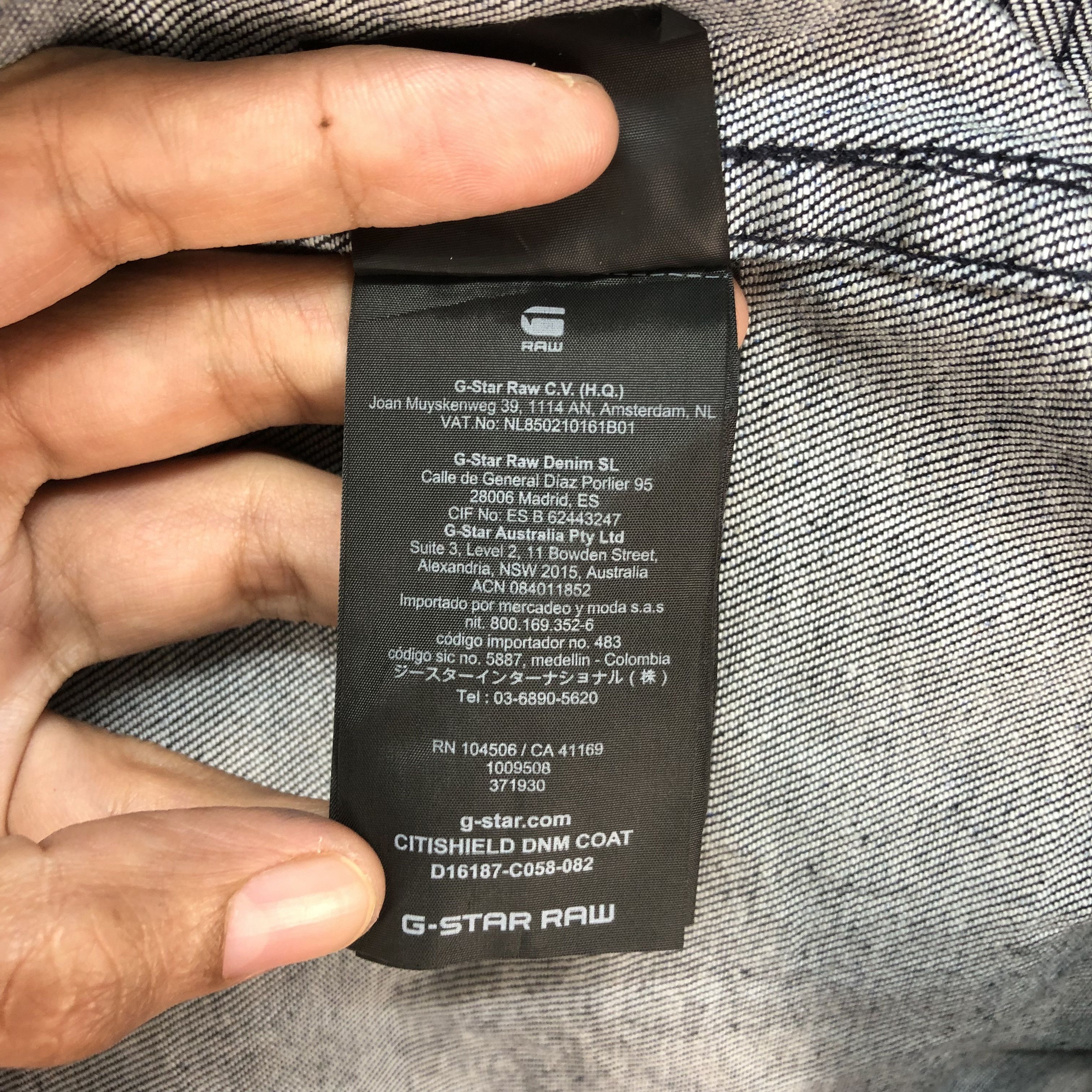 G-Star G STAR RAW HEAVY DENIM OVERCOAT JACKET #6773-86 Size US M / EU 48-50 / 2 - 14 Thumbnail