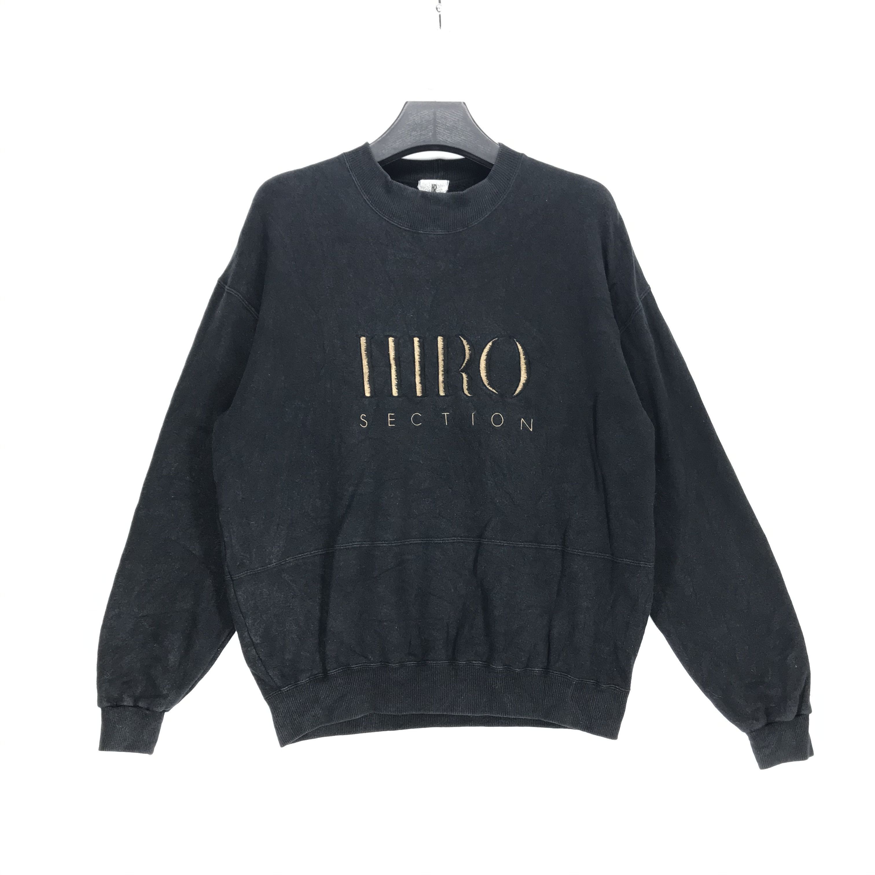 Japanese Brand Hiro Section Embroidery Big Logo Sweatshirts #2806-108 Size US L / EU 52-54 / 3 - 1 Thumbnail