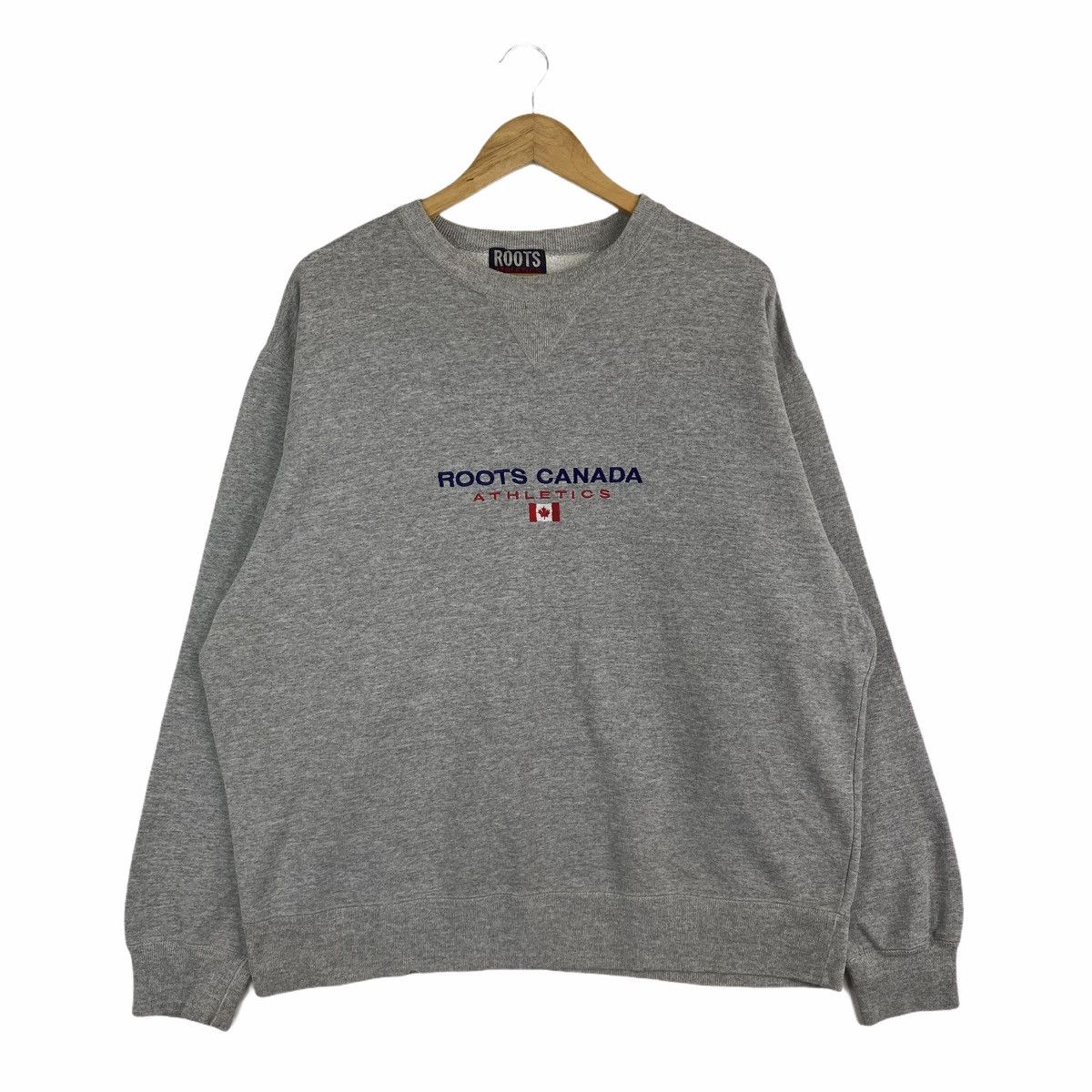 Roots × Vintage Vintage ROOTS CANADA Athletics Big Logo Sweatshirt Pullover Size US XL / EU 56 / 4 - 1 Thumbnail