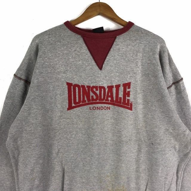 Lonsdale × Vintage Vintage LONSDALE Big Logo Sweatshirt Pullover Jumper Size US XL / EU 56 / 4 - 3 Thumbnail