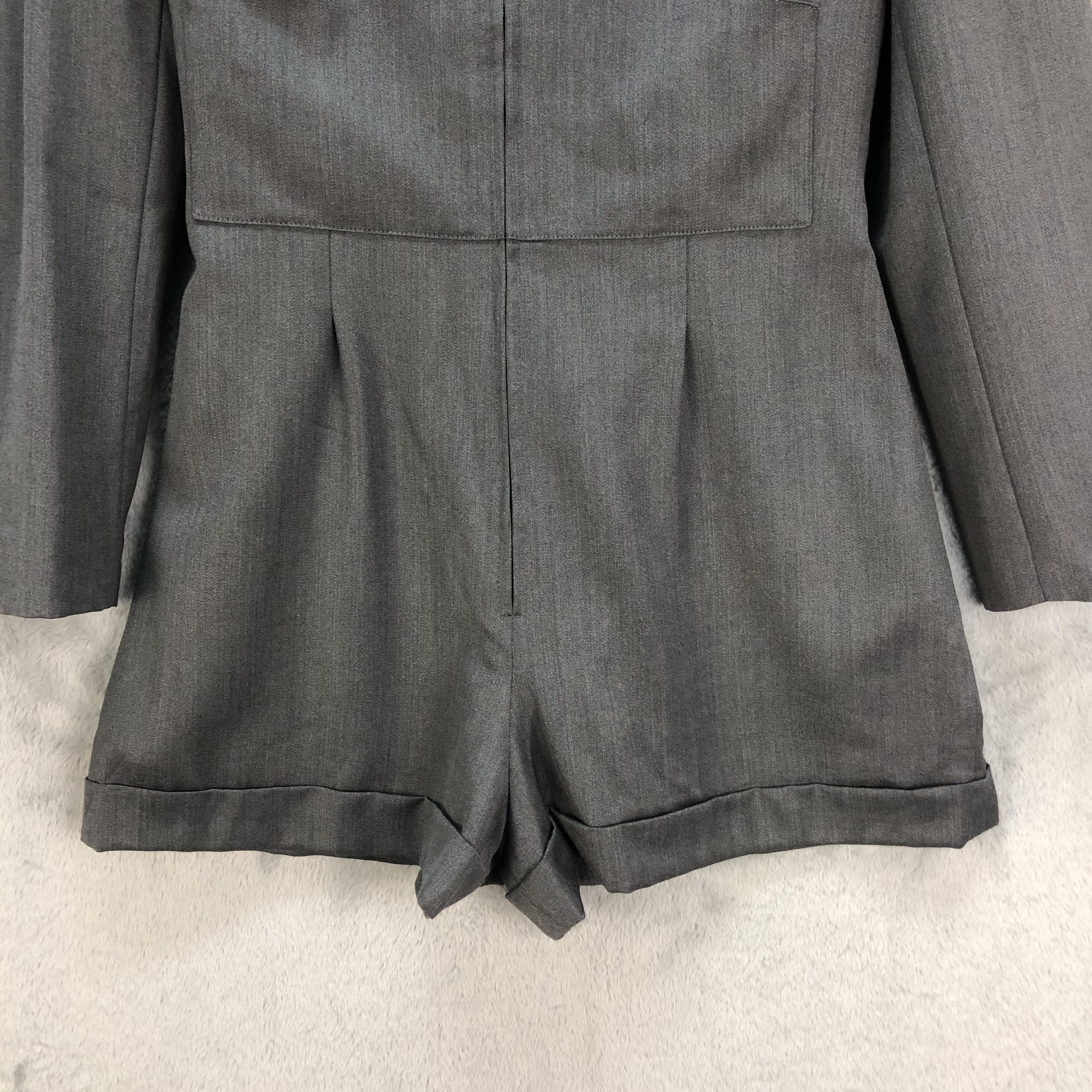 Norma Kamali NORMA KAMALI DRESSY ROMPER SHORTS WITH HOODIE #6774-86 Size 31" - 3 Thumbnail