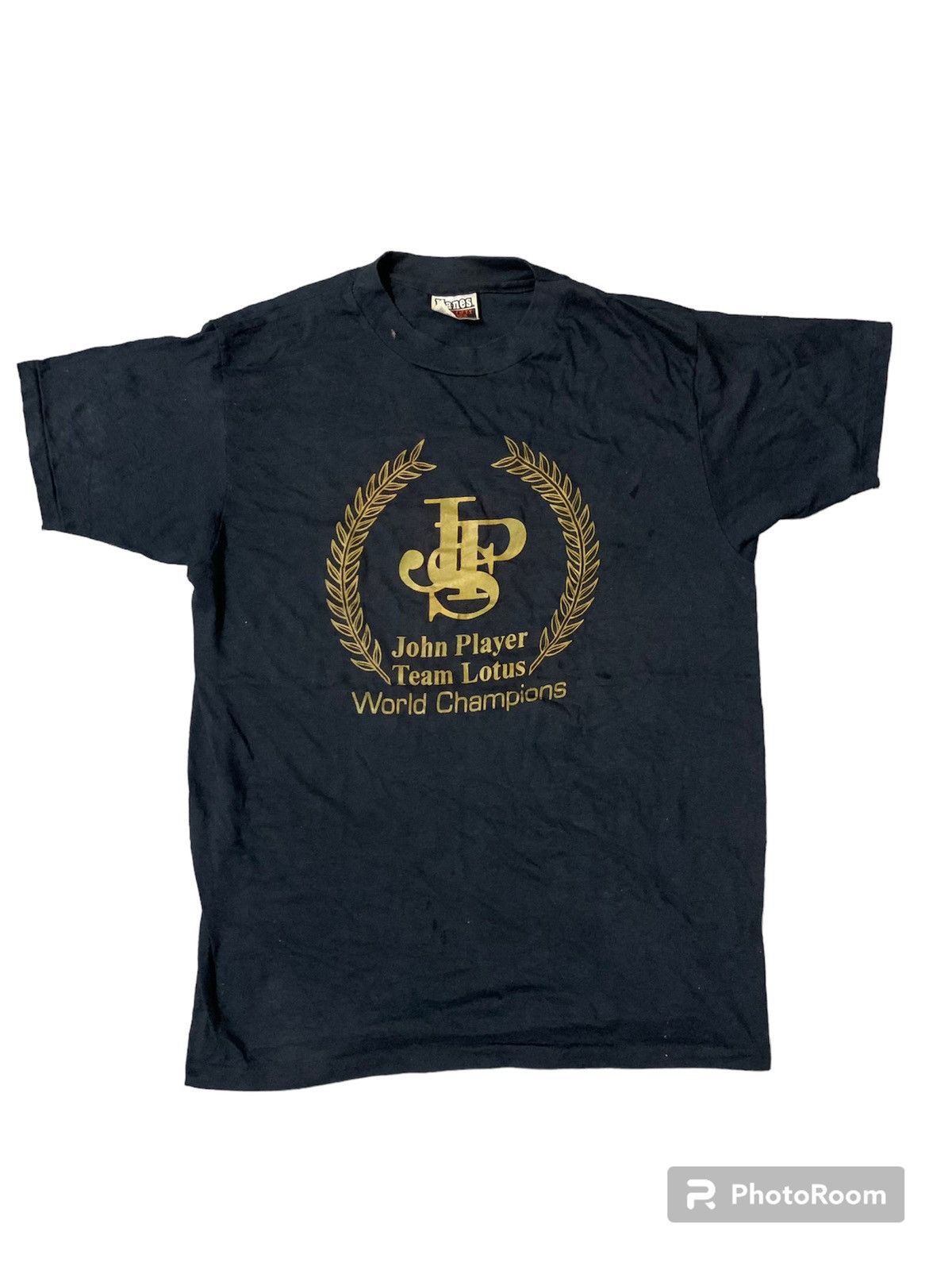 Hanes Vintage 80’s John Player Team Lotus World Chanpions T Shirt Size US L / EU 52-54 / 3 - 1 Thumbnail