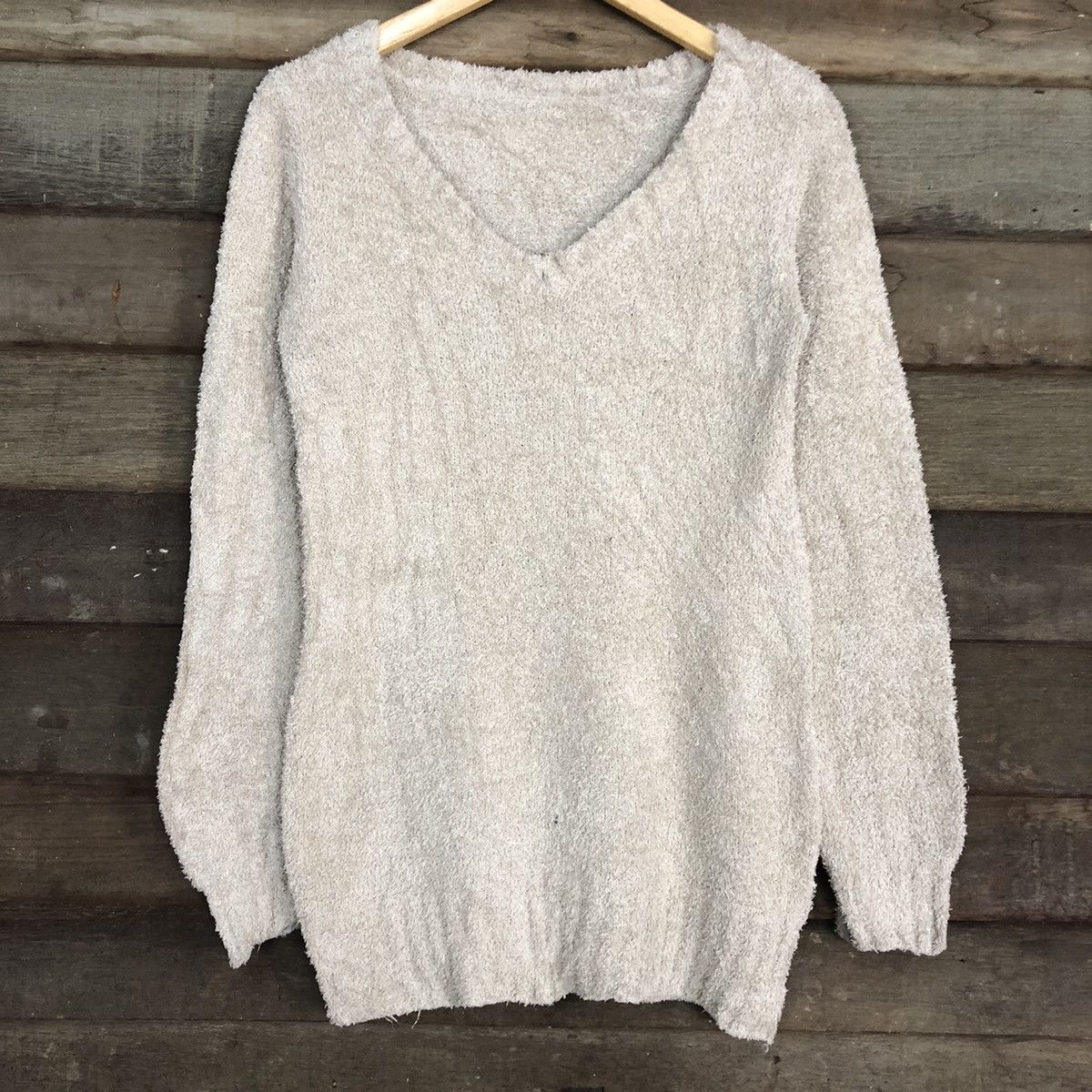 Homespun Knitwear Nayana Light Brown Mohair Shag Shaggy fleece Knitwear #c1026 Size US M / EU 48-50 / 2 - 8 Thumbnail