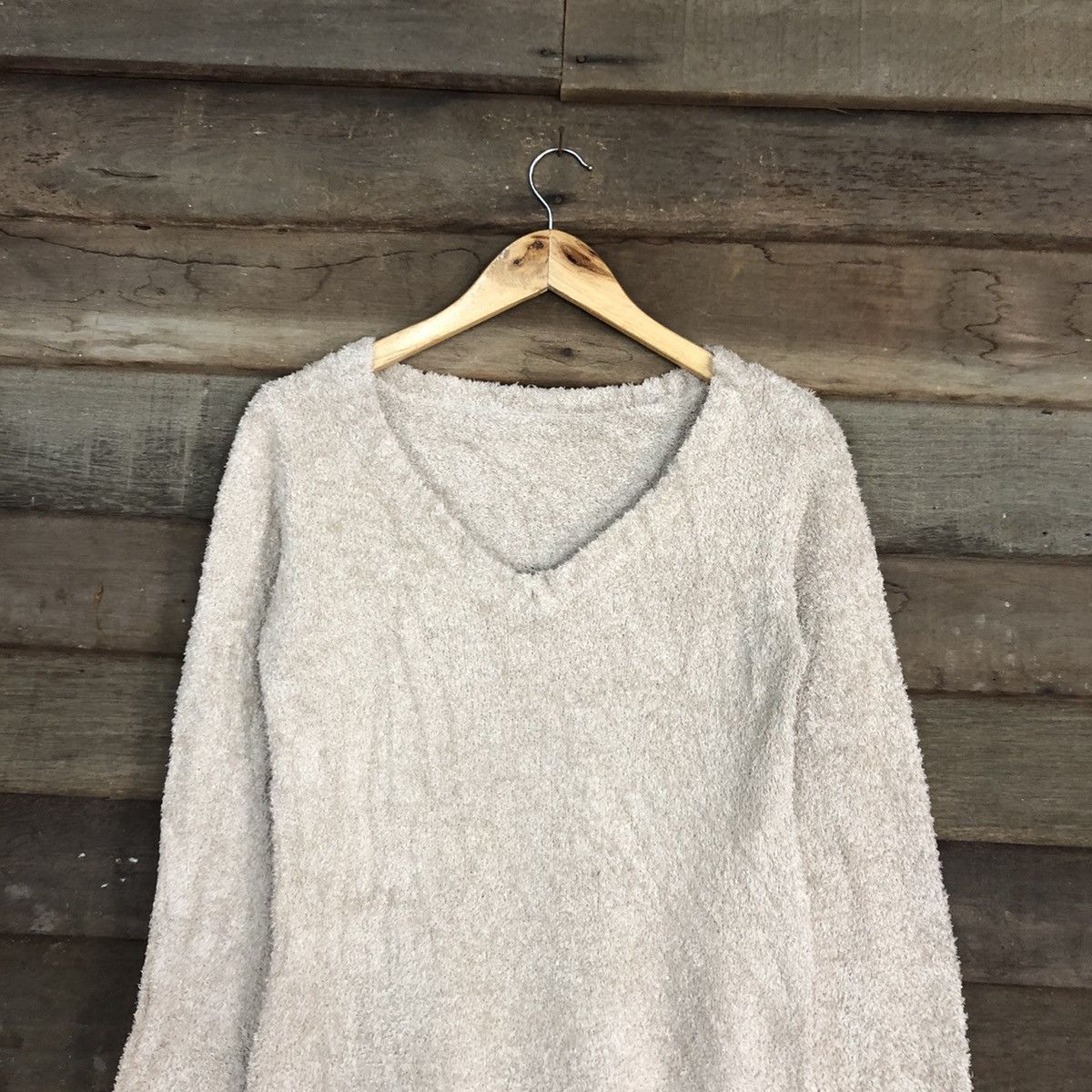 Homespun Knitwear Nayana Light Brown Mohair Shag Shaggy fleece Knitwear #c1026 Size US M / EU 48-50 / 2 - 9 Thumbnail